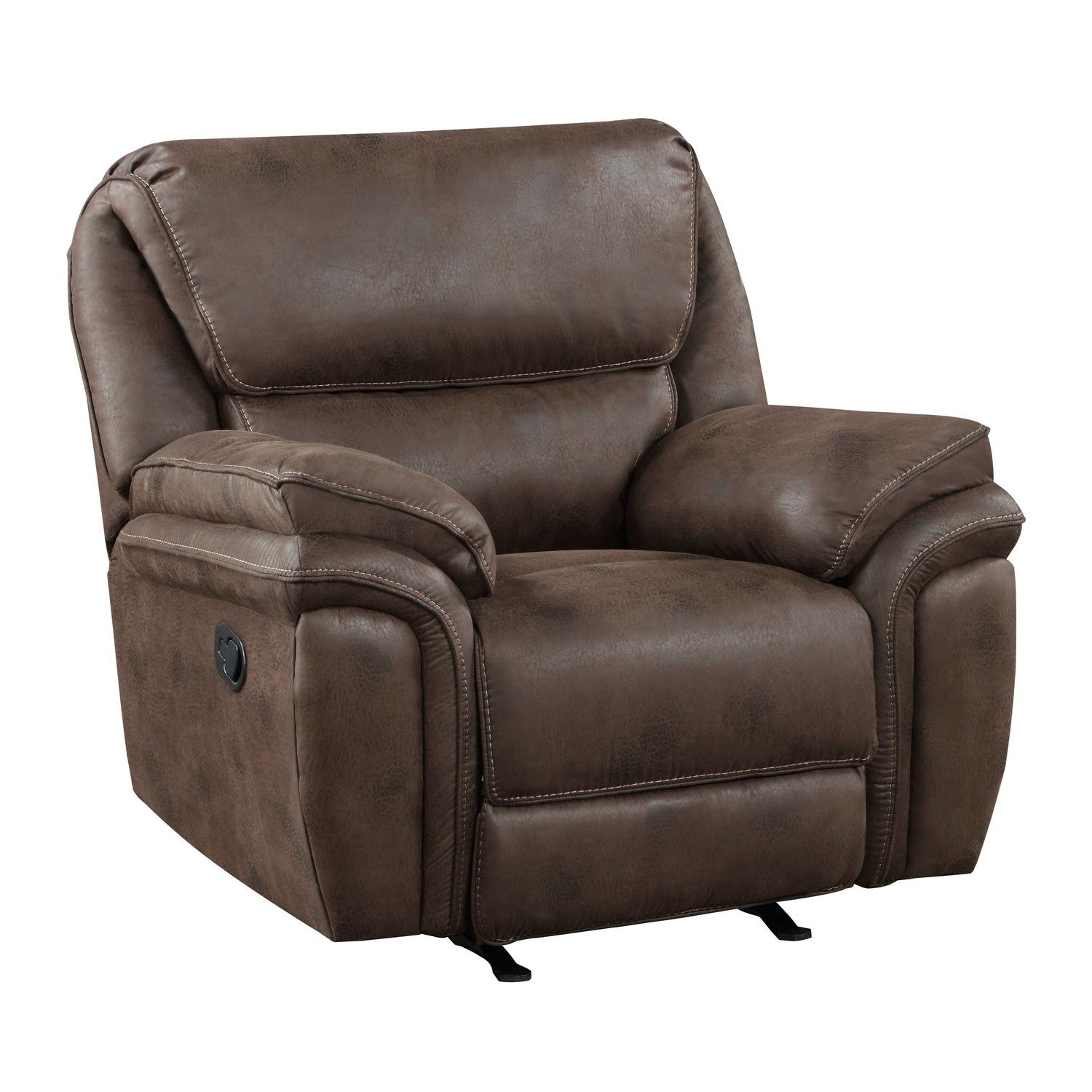 8517BRW-1 Rocker Reclining Chair - 8517BRW-1 - Bien Home Furniture & Electronics
