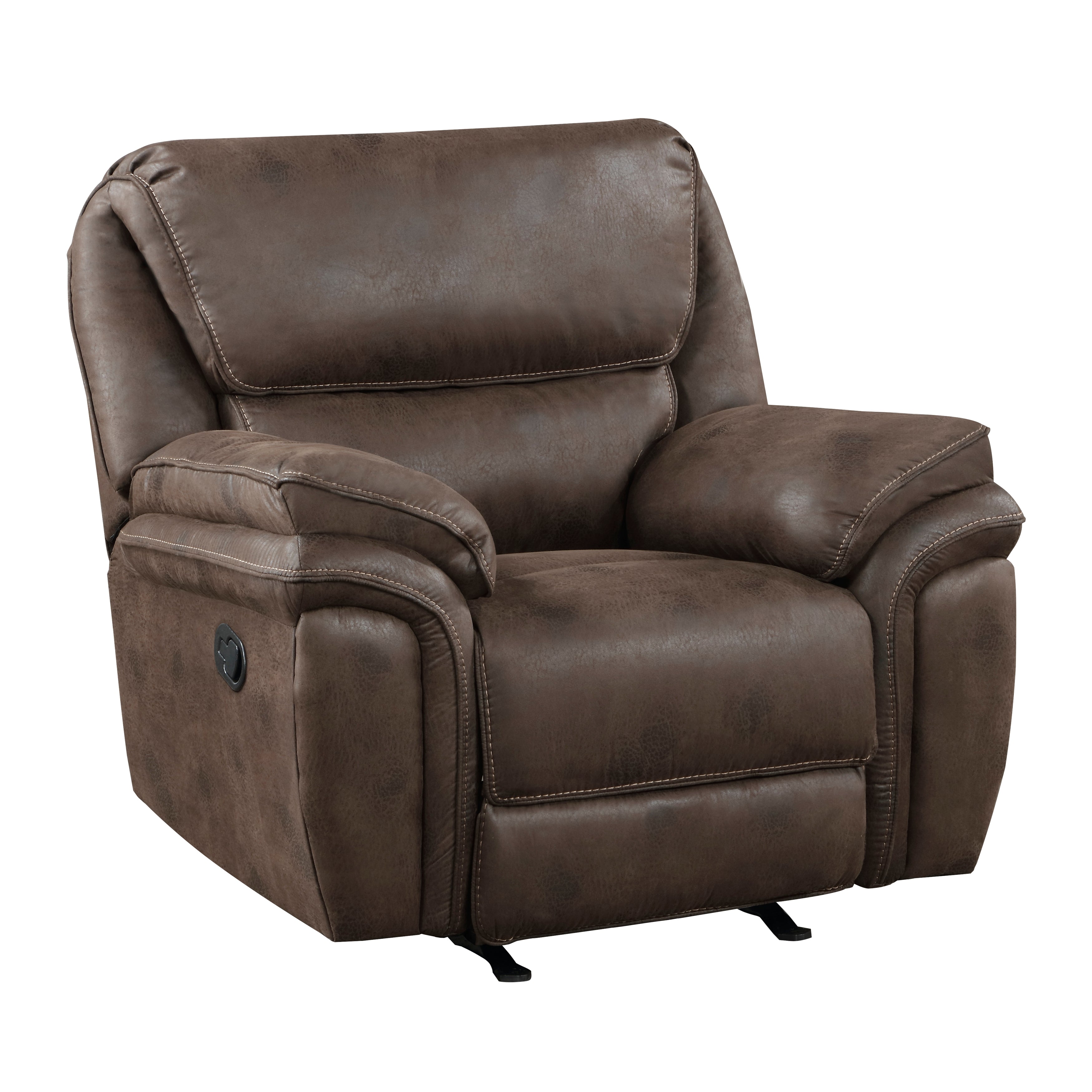 8517BRW-1 Rocker Reclining Chair - 8517BRW-1 - Bien Home Furniture &amp; Electronics