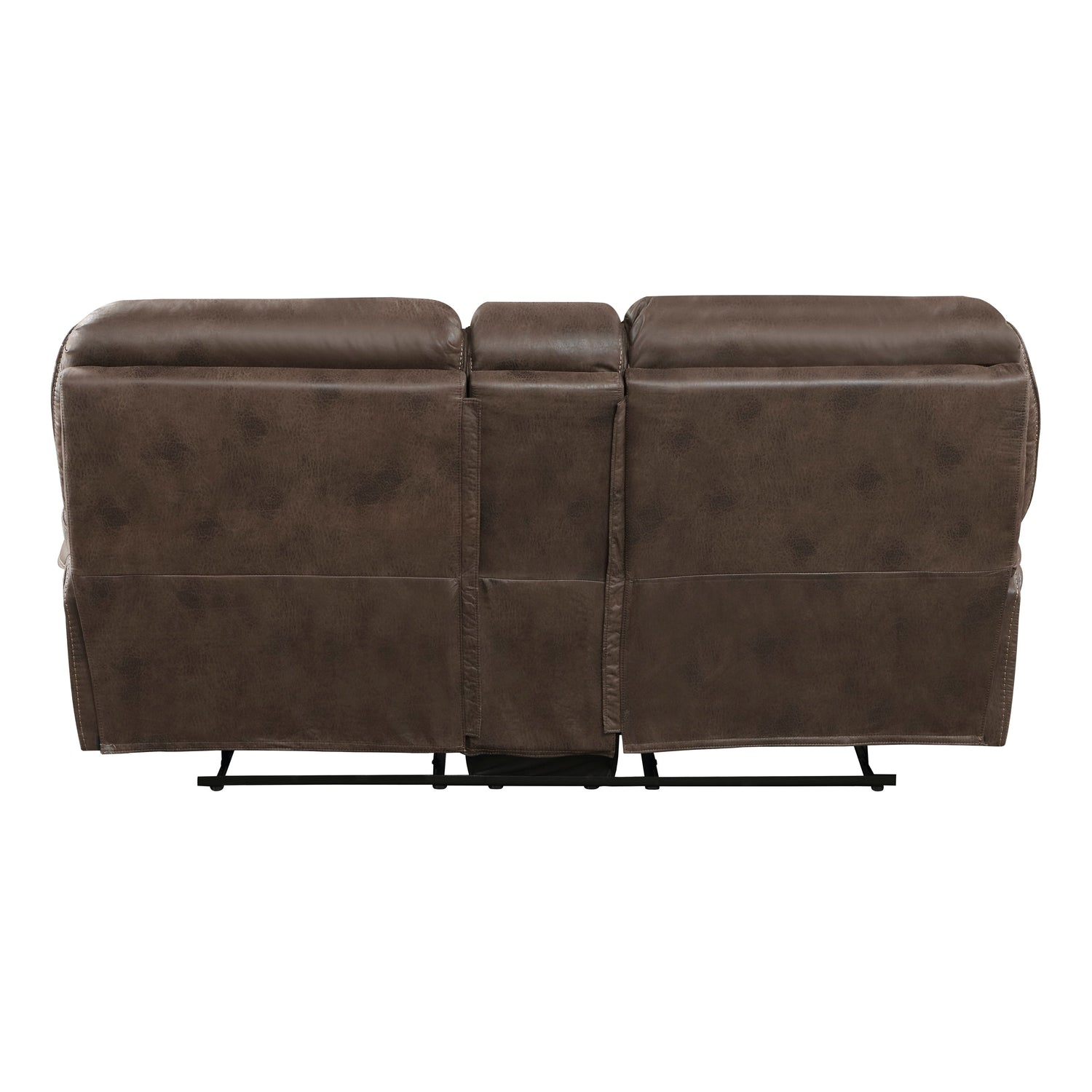 8517BRW-2 Double Reclining Love Seat with Center Console - 8517BRW-2 - Bien Home Furniture & Electronics