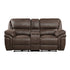8517BRW-2PW Power Double Reclining Love Seat with Center Console - 8517BRW-2PW - Bien Home Furniture & Electronics