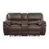 8517BRW-2PW Power Double Reclining Love Seat with Center Console - 8517BRW-2PW - Bien Home Furniture & Electronics