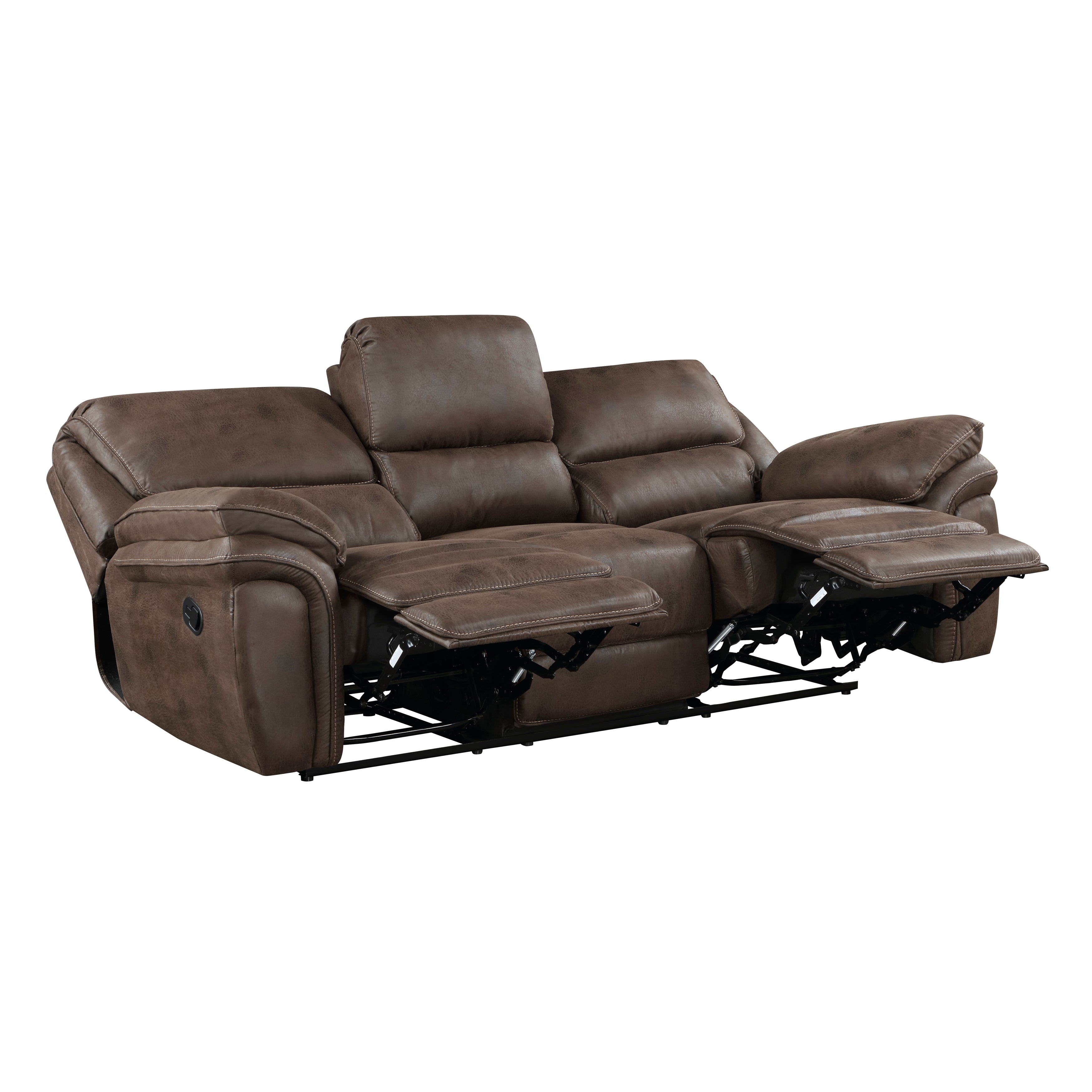 8517BRW-3 Double Reclining Sofa - 8517BRW-3 - Bien Home Furniture & Electronics