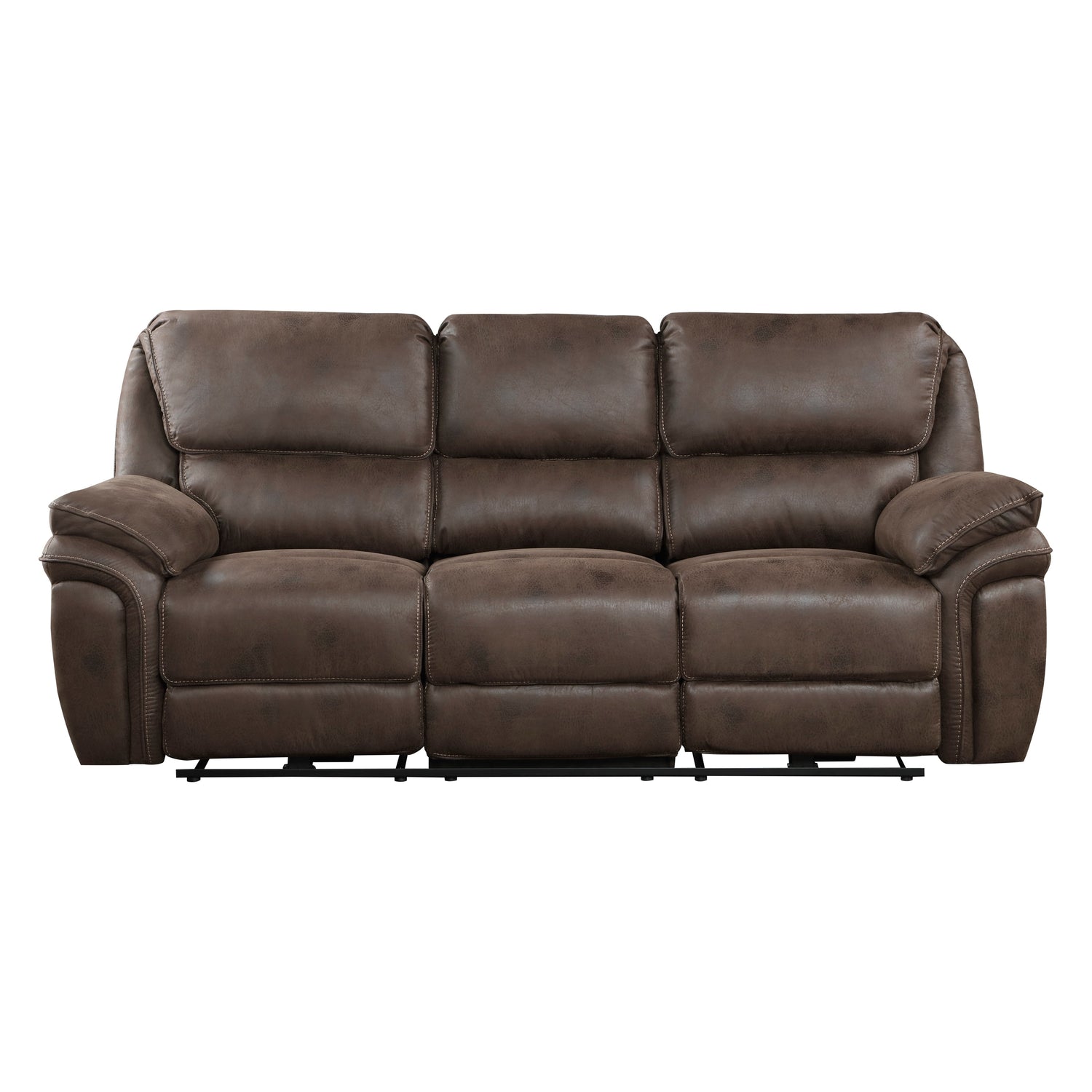 8517BRW-3PW Power Double Reclining Sofa - 8517BRW-3PW - Bien Home Furniture & Electronics