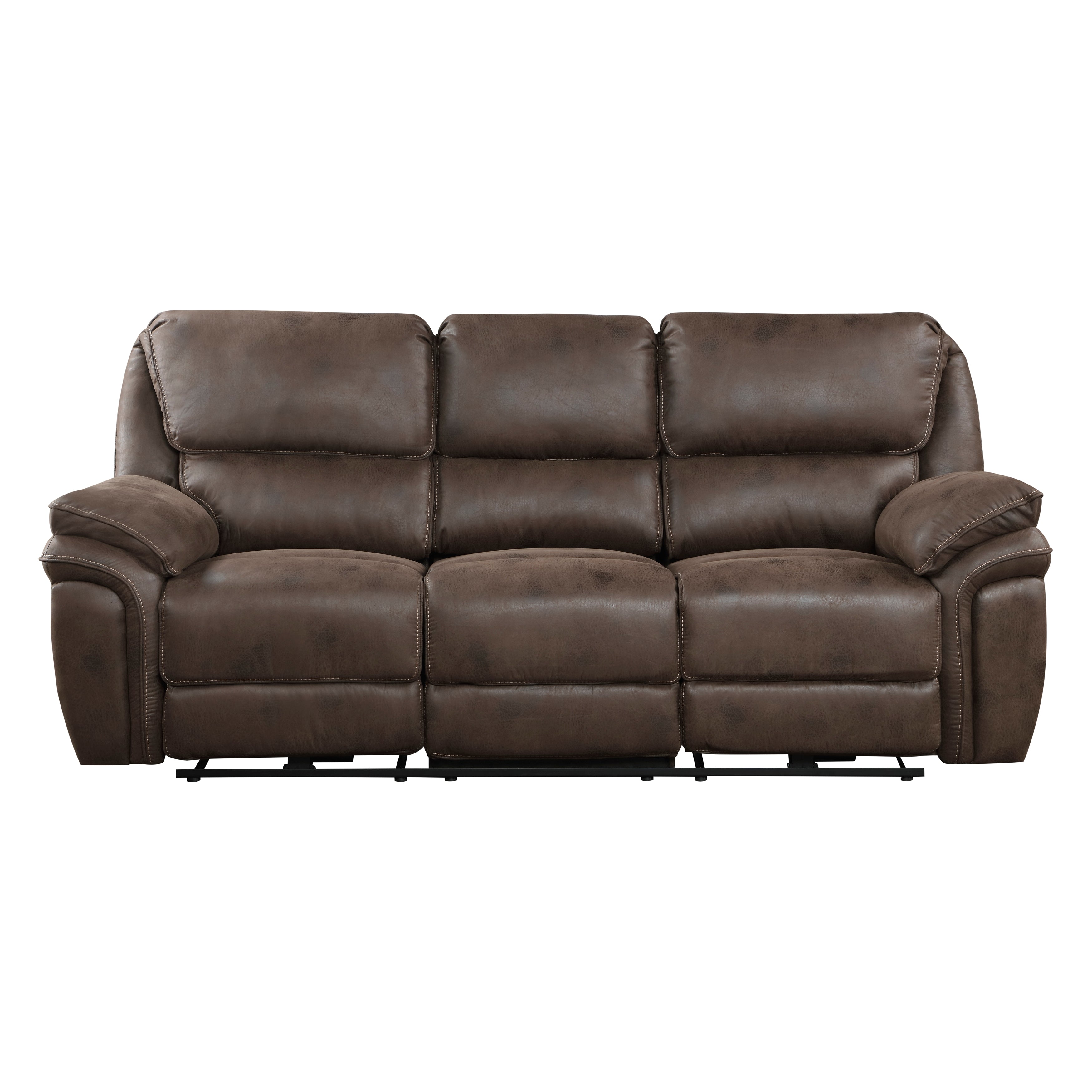 8517BRW-3PW Power Double Reclining Sofa - 8517BRW-3PW - Bien Home Furniture & Electronics