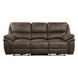 8517BRW-3PW Power Double Reclining Sofa - 8517BRW-3PW - Bien Home Furniture & Electronics