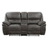 8517GRY-2 Double Reclining Love Seat with Center Console - 8517GRY-2 - Bien Home Furniture & Electronics