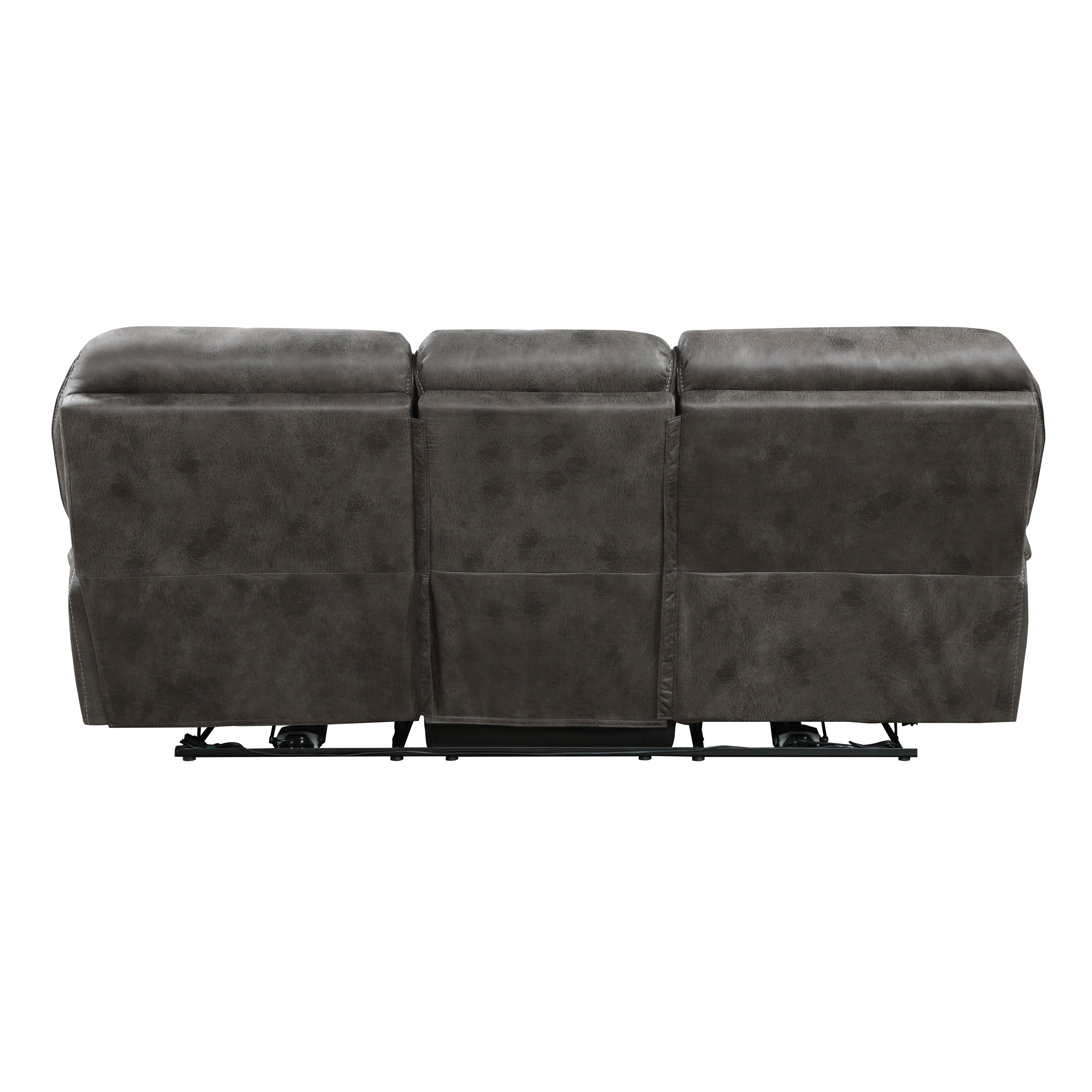 8517GRY-3PW Power Double Reclining Sofa - 8517GRY-3PW - Bien Home Furniture & Electronics