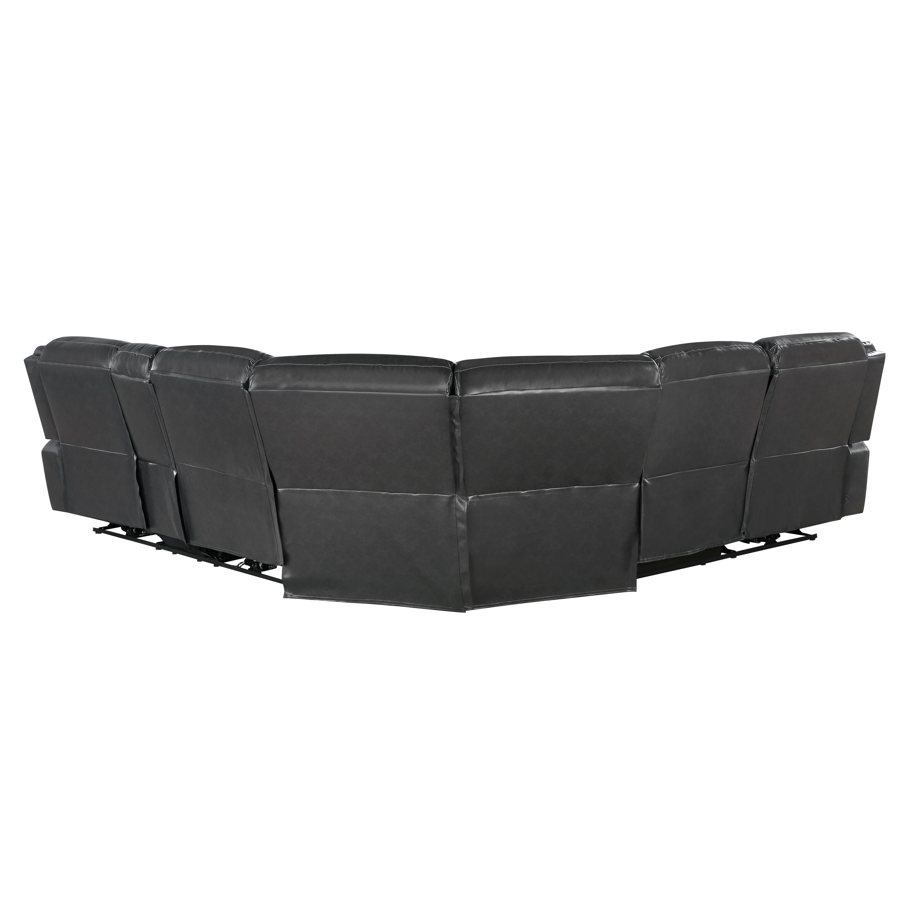 8528DG*SCPW (3)3-Piece Power Reclining Sectional with Right Console - 8528DG*SCPW - Bien Home Furniture & Electronics