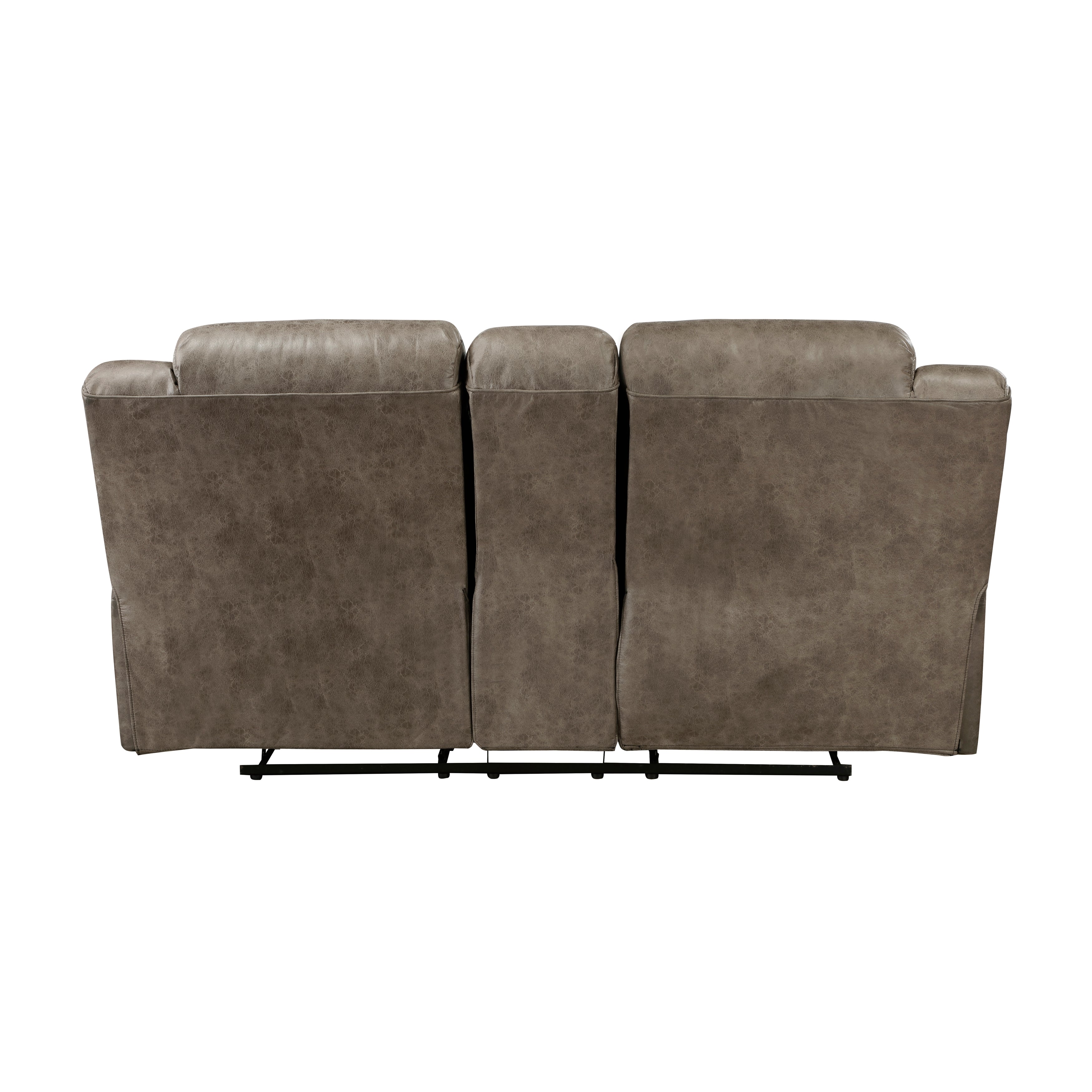 8538BR-2 Double Reclining Love Seat with Center Console - 8538BR-2 - Bien Home Furniture & Electronics