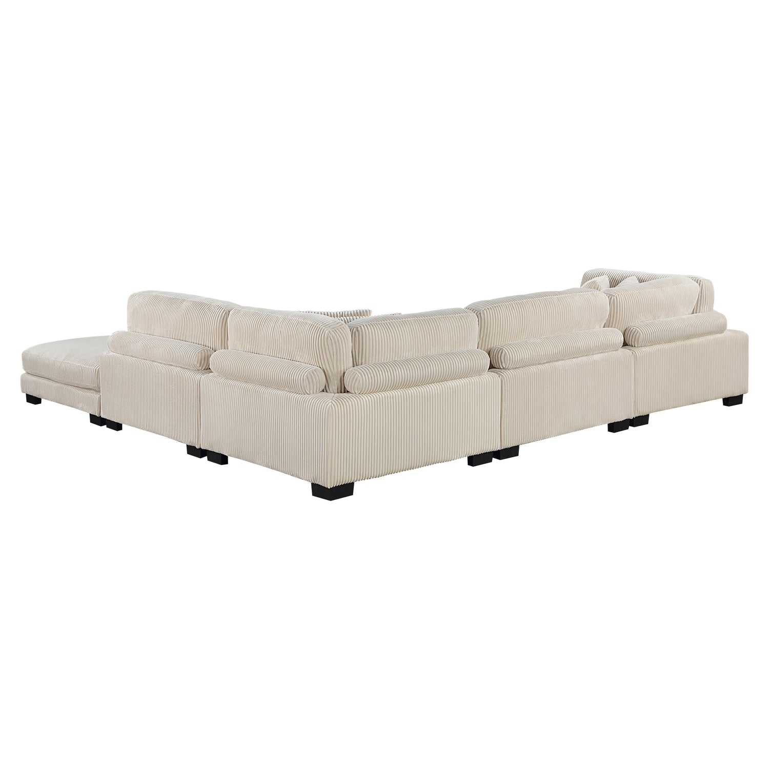 8555BE*5OT (5)5-Piece Modular Sectional with Ottoman - 8555BE*5OT - Bien Home Furniture & Electronics