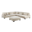 8555BE*6OT (6)6-Piece Modular Sectional with Ottoman - 8555BE*6OT - Bien Home Furniture & Electronics