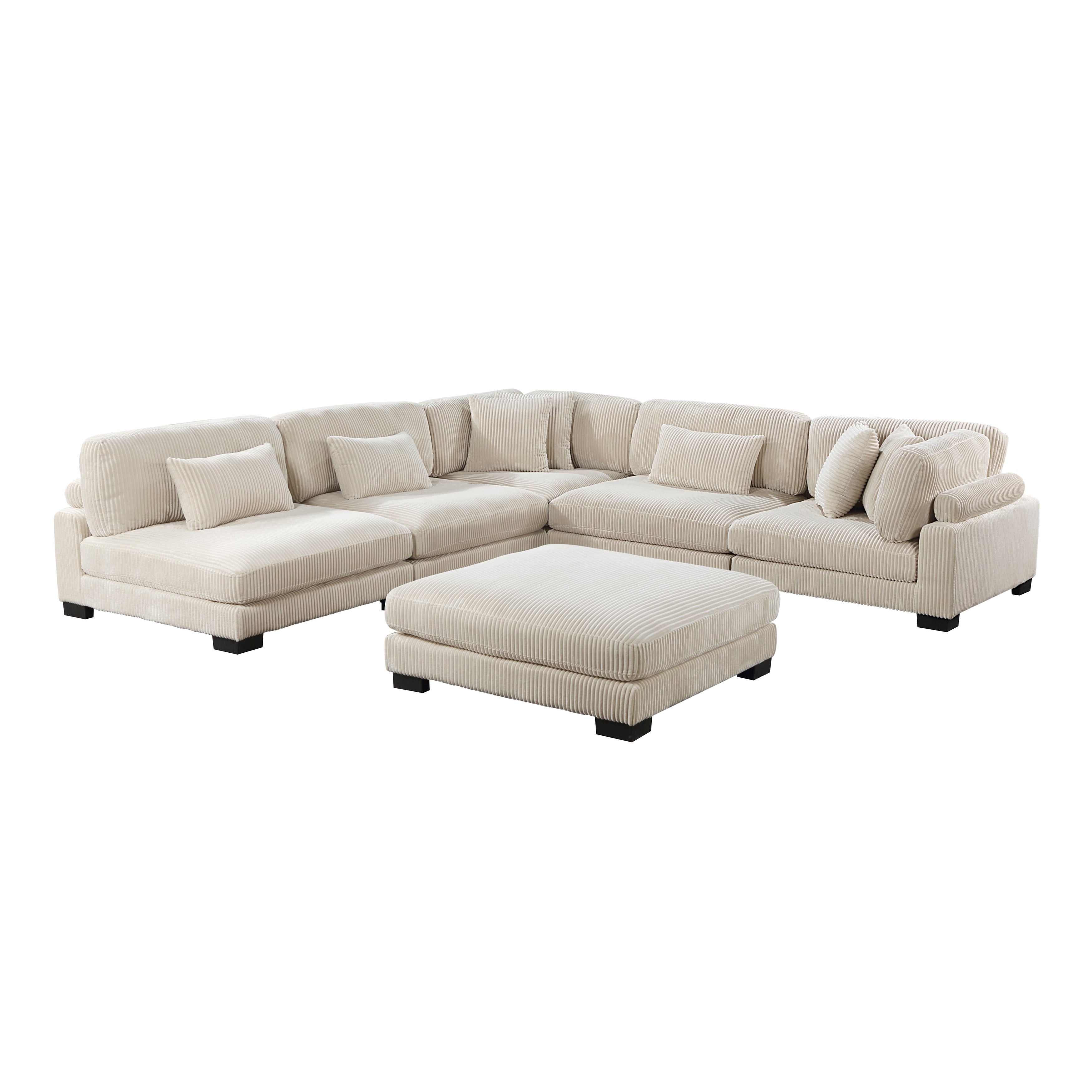 8555BE*6OT (6)6-Piece Modular Sectional with Ottoman - 8555BE*6OT - Bien Home Furniture & Electronics