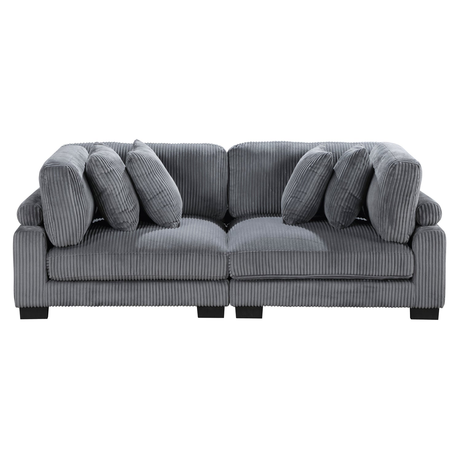 8555GY-2* (2)Love Seat - 8555GY-2* - Bien Home Furniture &amp; Electronics