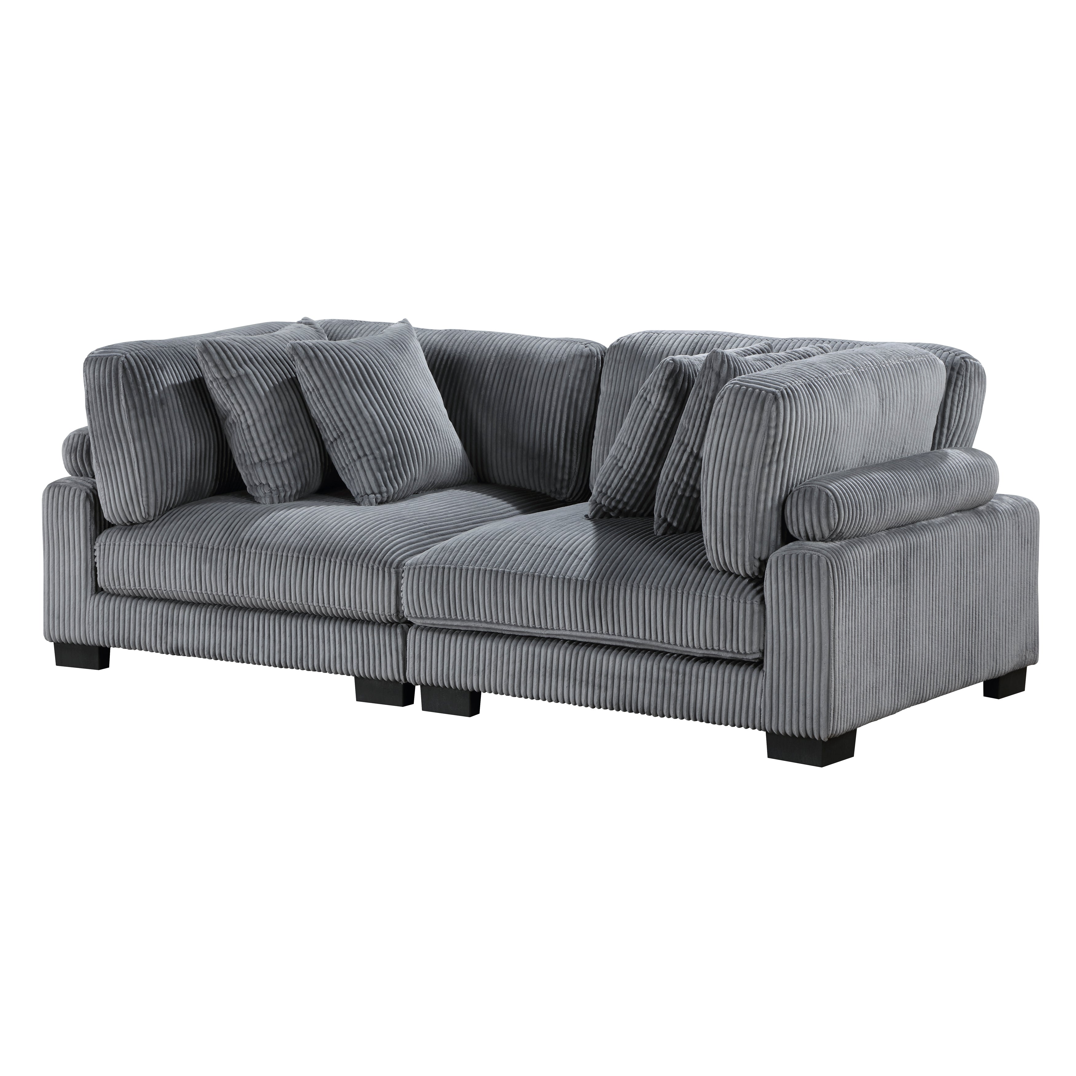 8555GY-2* (2)Love Seat - 8555GY-2* - Bien Home Furniture &amp; Electronics