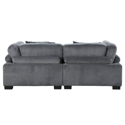 8555GY-2* (2)Love Seat - 8555GY-2* - Bien Home Furniture &amp; Electronics