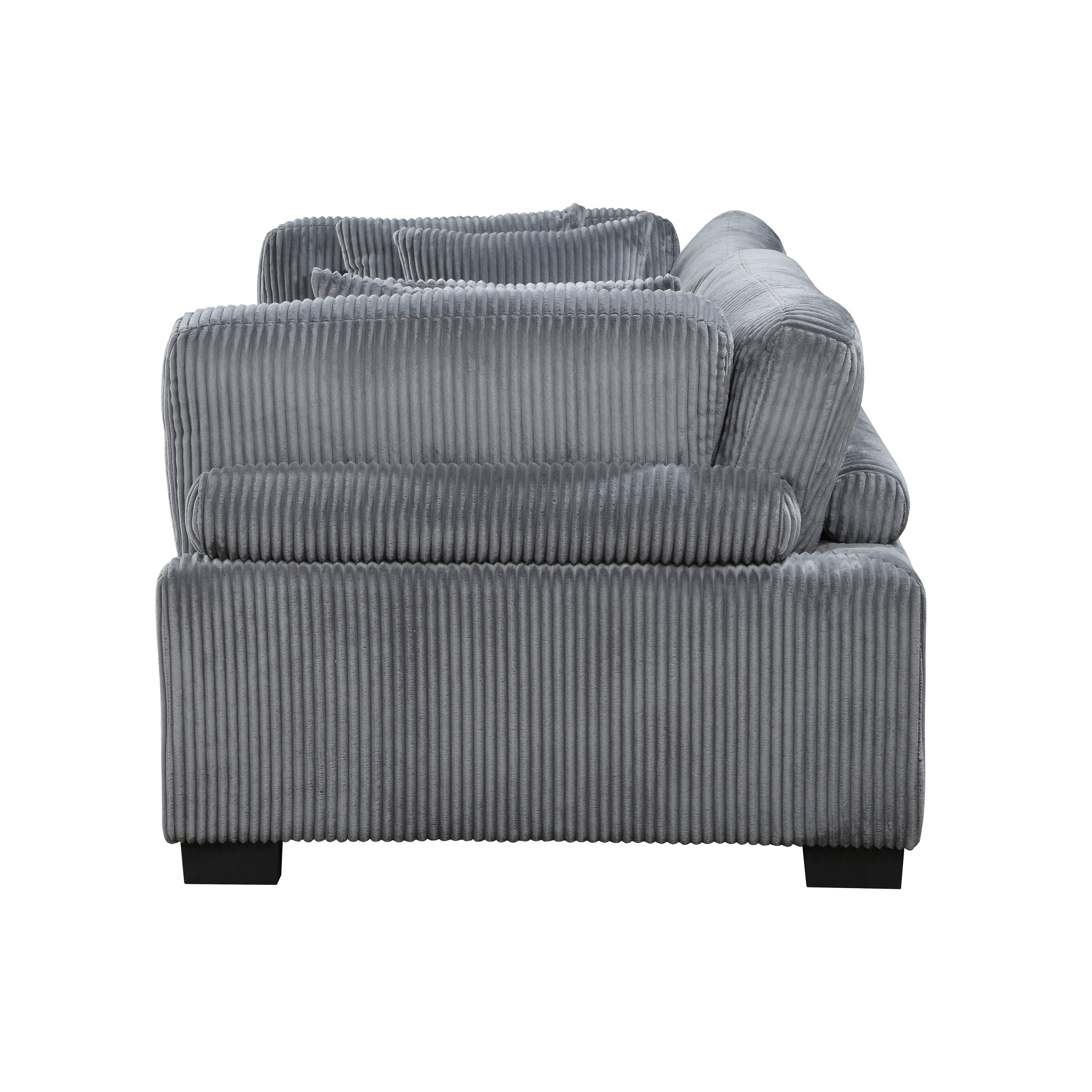 8555GY-2* (2)Love Seat - 8555GY-2* - Bien Home Furniture &amp; Electronics