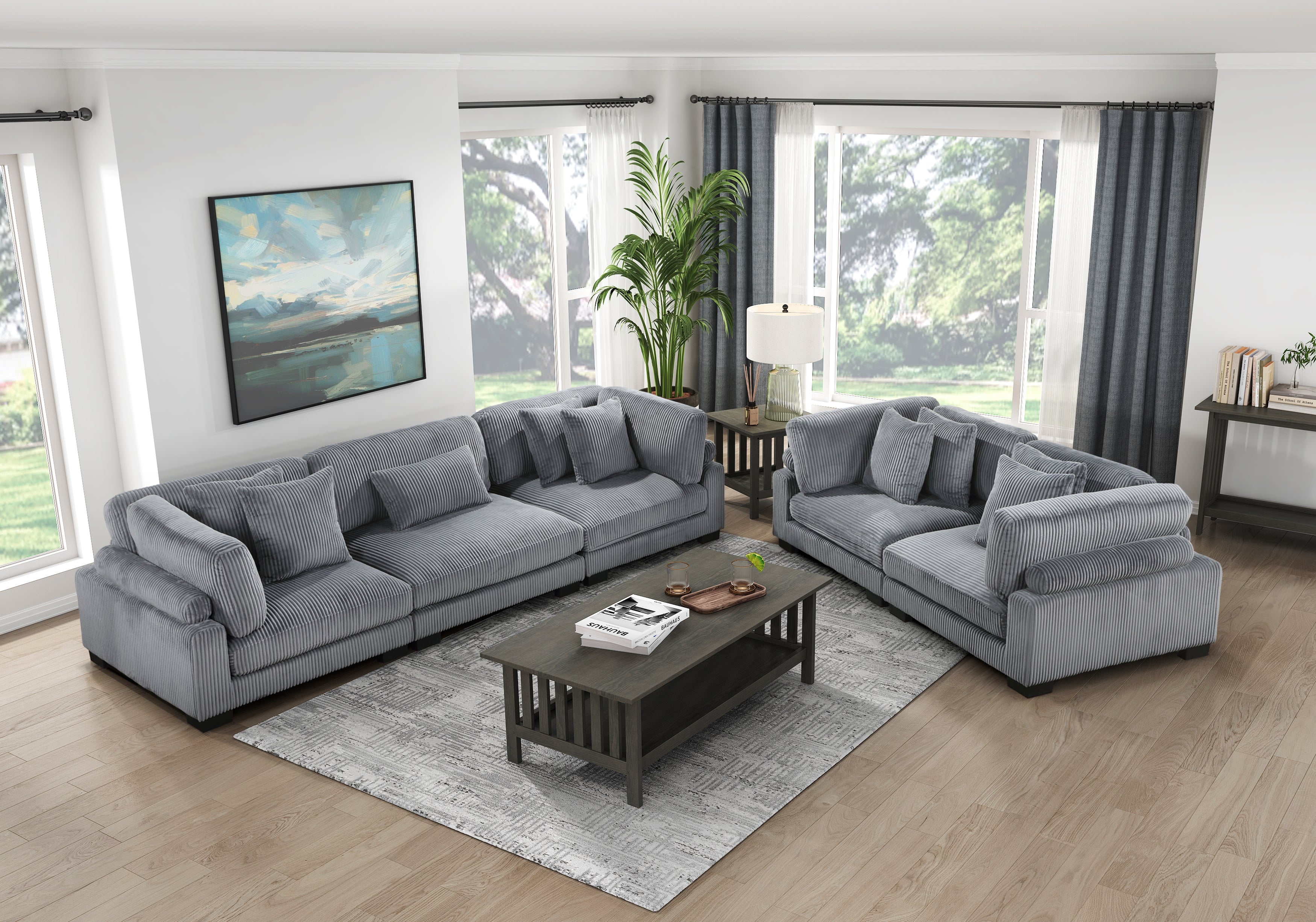 8555GY-3* (3)Sofa - 8555GY-3* - Bien Home Furniture & Electronics