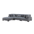 8555GY*4OT (4)4-Piece Modular Sectional with Ottoman - 8555GY*4OT - Bien Home Furniture & Electronics