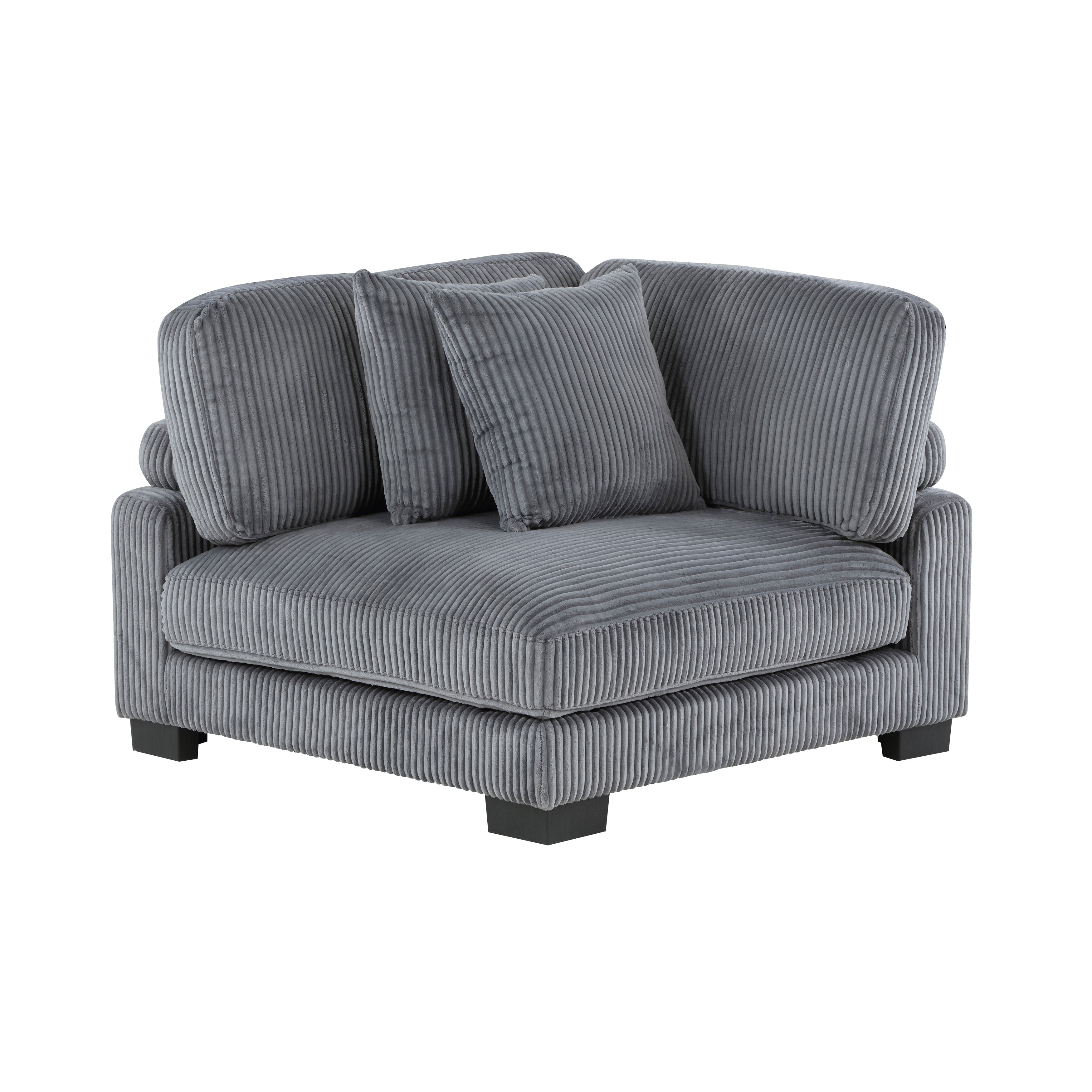 8555GY*4OT (4)4-Piece Modular Sectional with Ottoman - 8555GY*4OT - Bien Home Furniture & Electronics