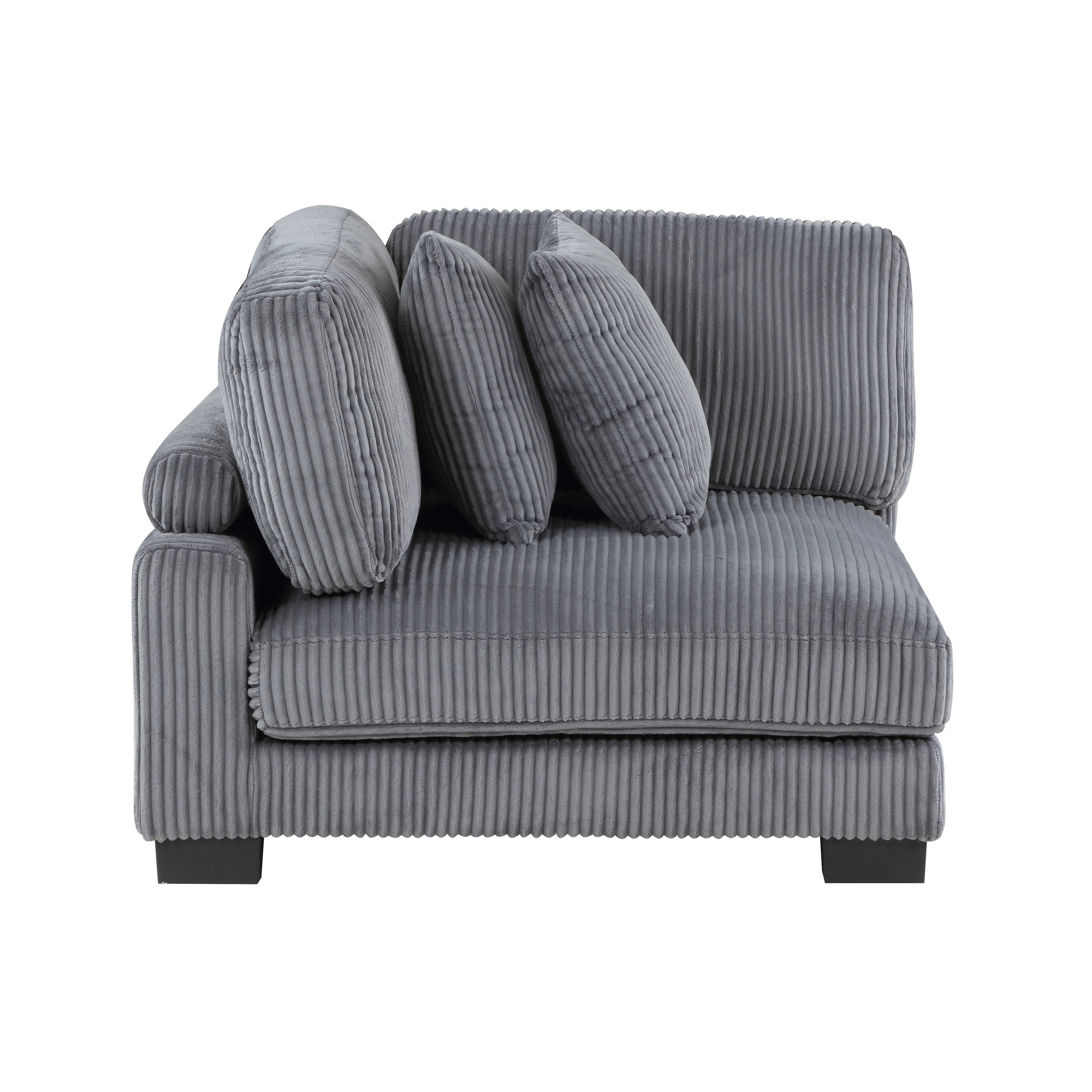 8555GY*4OT (4)4-Piece Modular Sectional with Ottoman - 8555GY*4OT - Bien Home Furniture & Electronics
