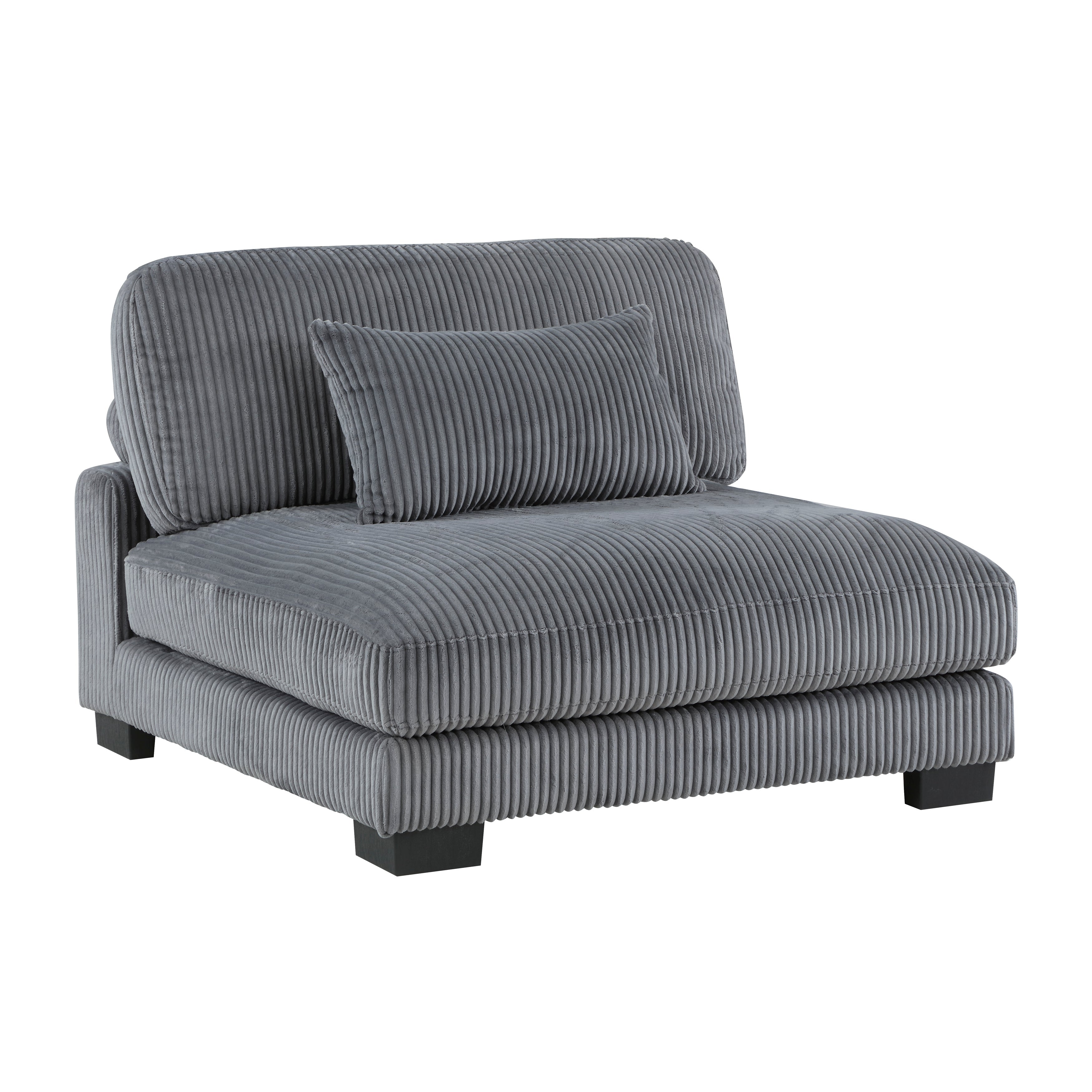 8555GY*4OT (4)4-Piece Modular Sectional with Ottoman - 8555GY*4OT - Bien Home Furniture & Electronics
