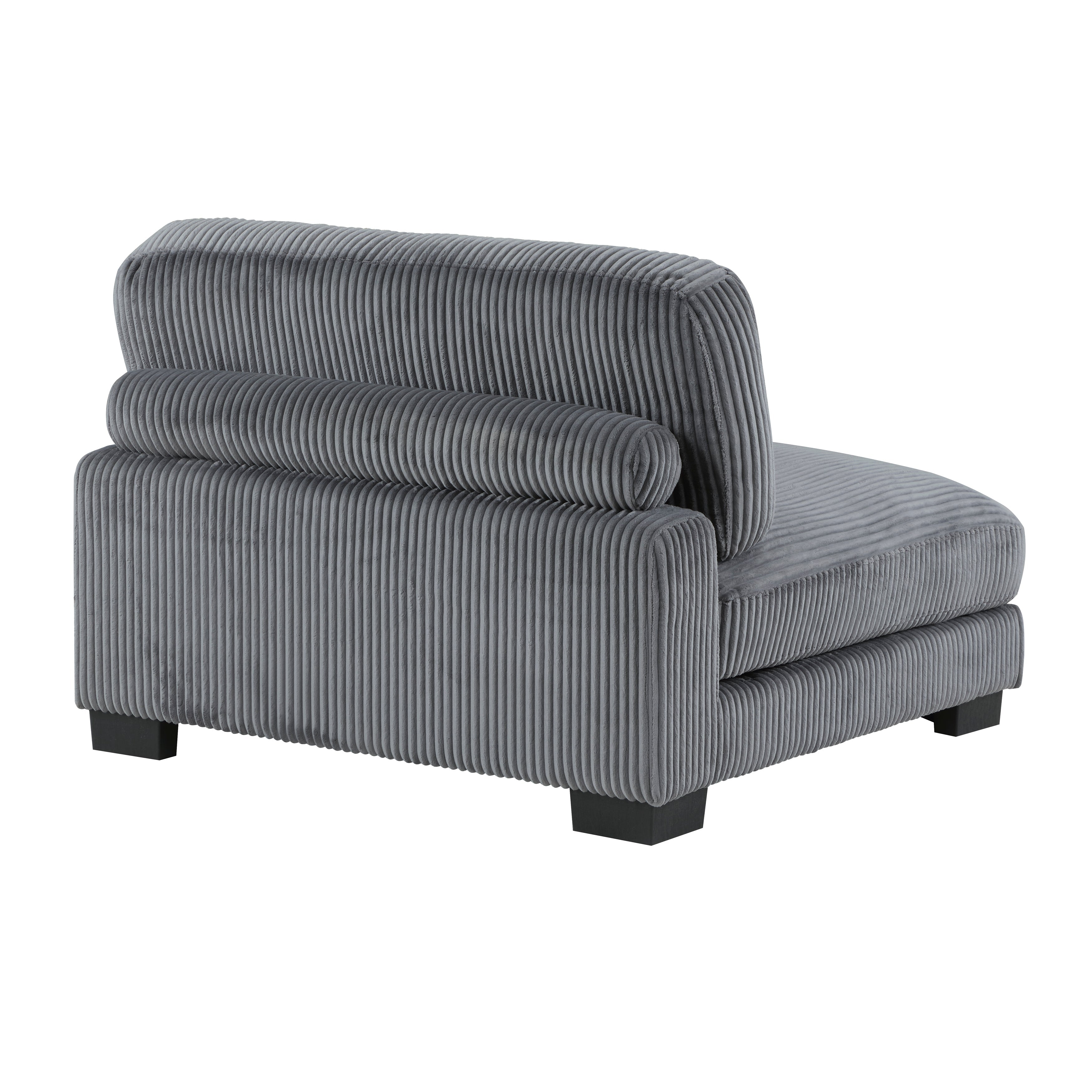 8555GY*4OT (4)4-Piece Modular Sectional with Ottoman - 8555GY*4OT - Bien Home Furniture & Electronics
