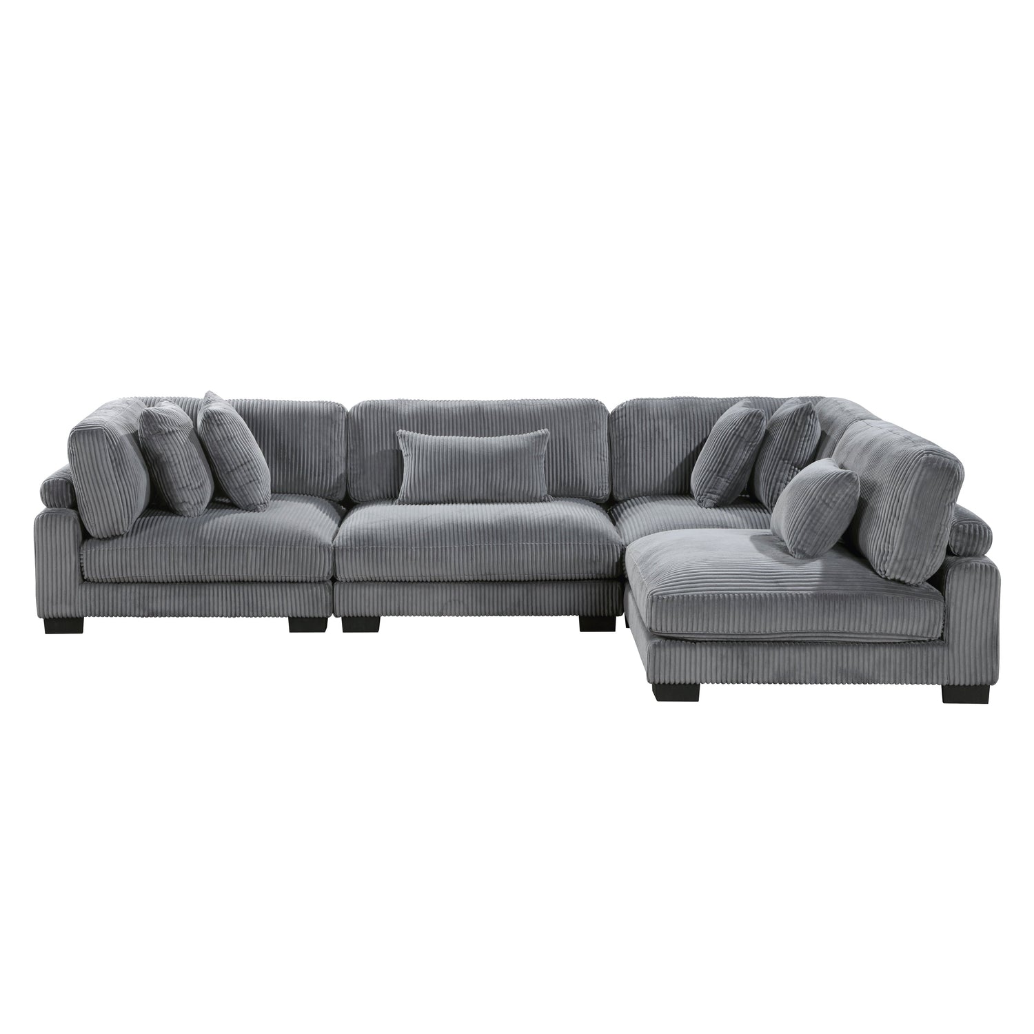 8555GY*4SC (4)4-Piece Modular Sectional - 8555GY*4SC - Bien Home Furniture & Electronics