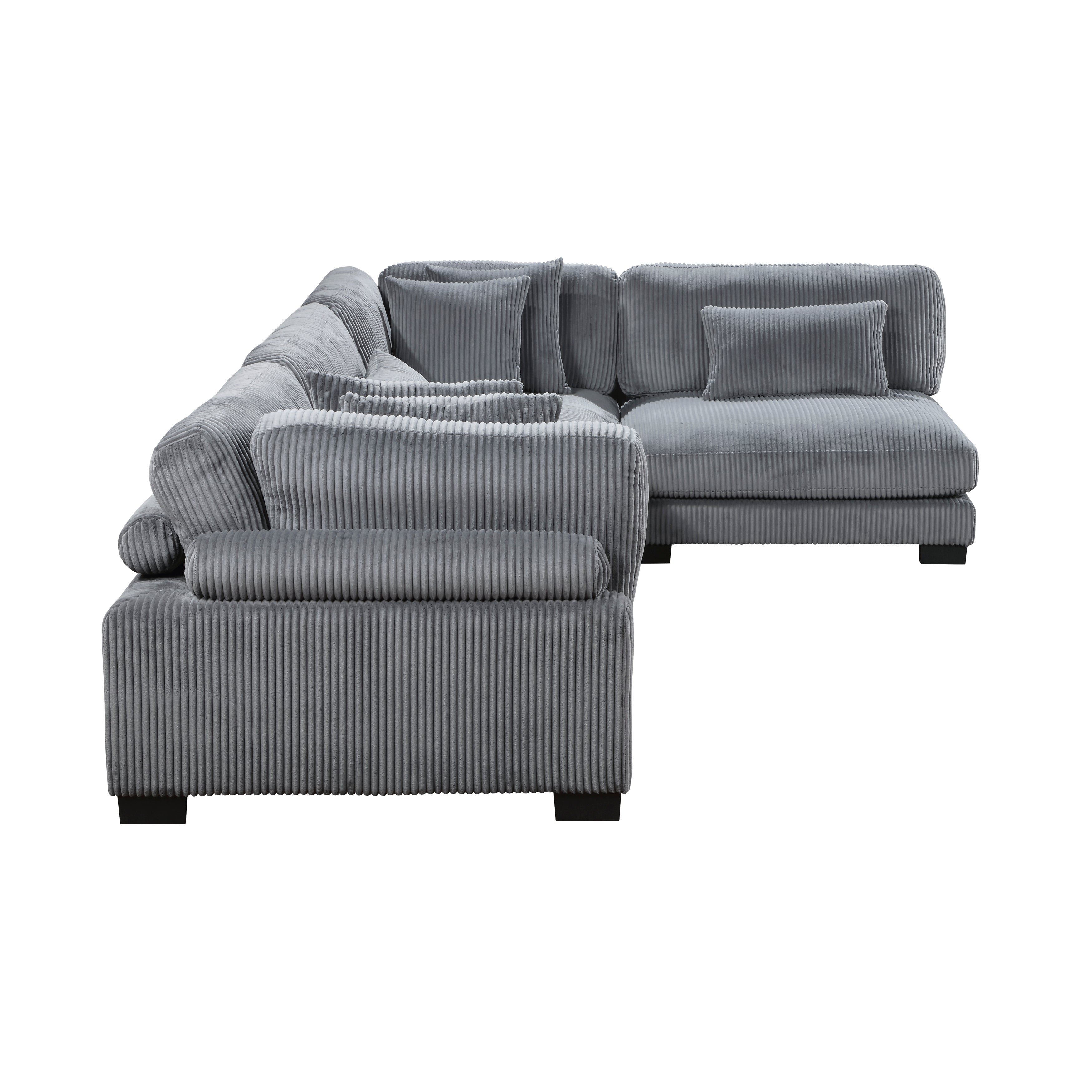 8555GY*4SC (4)4-Piece Modular Sectional - 8555GY*4SC - Bien Home Furniture &amp; Electronics
