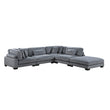 8555GY*5OT (5)5-Piece Modular Sectional with Ottoman - 8555GY*5OT - Bien Home Furniture & Electronics