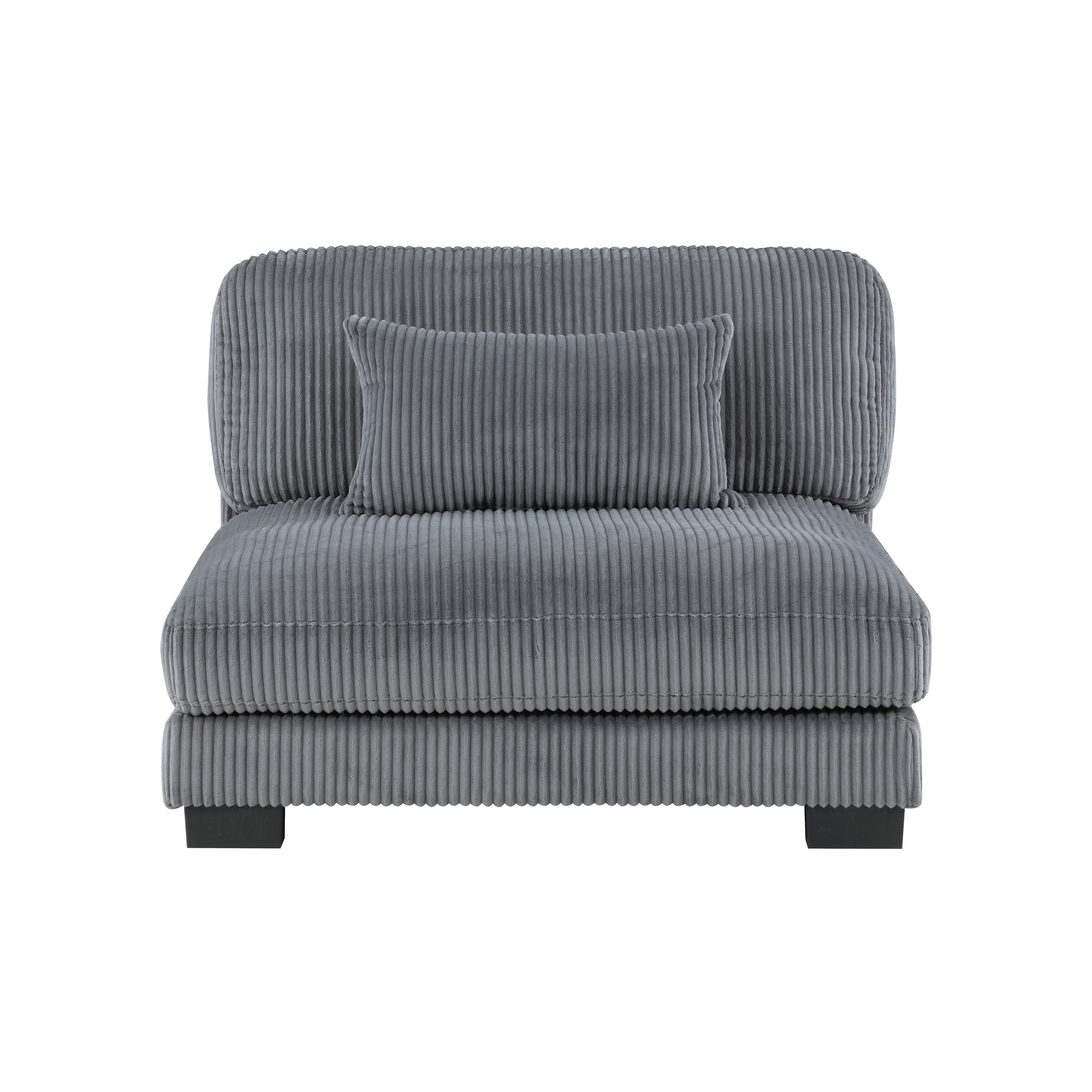 8555GY*5OT (5)5-Piece Modular Sectional with Ottoman - 8555GY*5OT - Bien Home Furniture & Electronics
