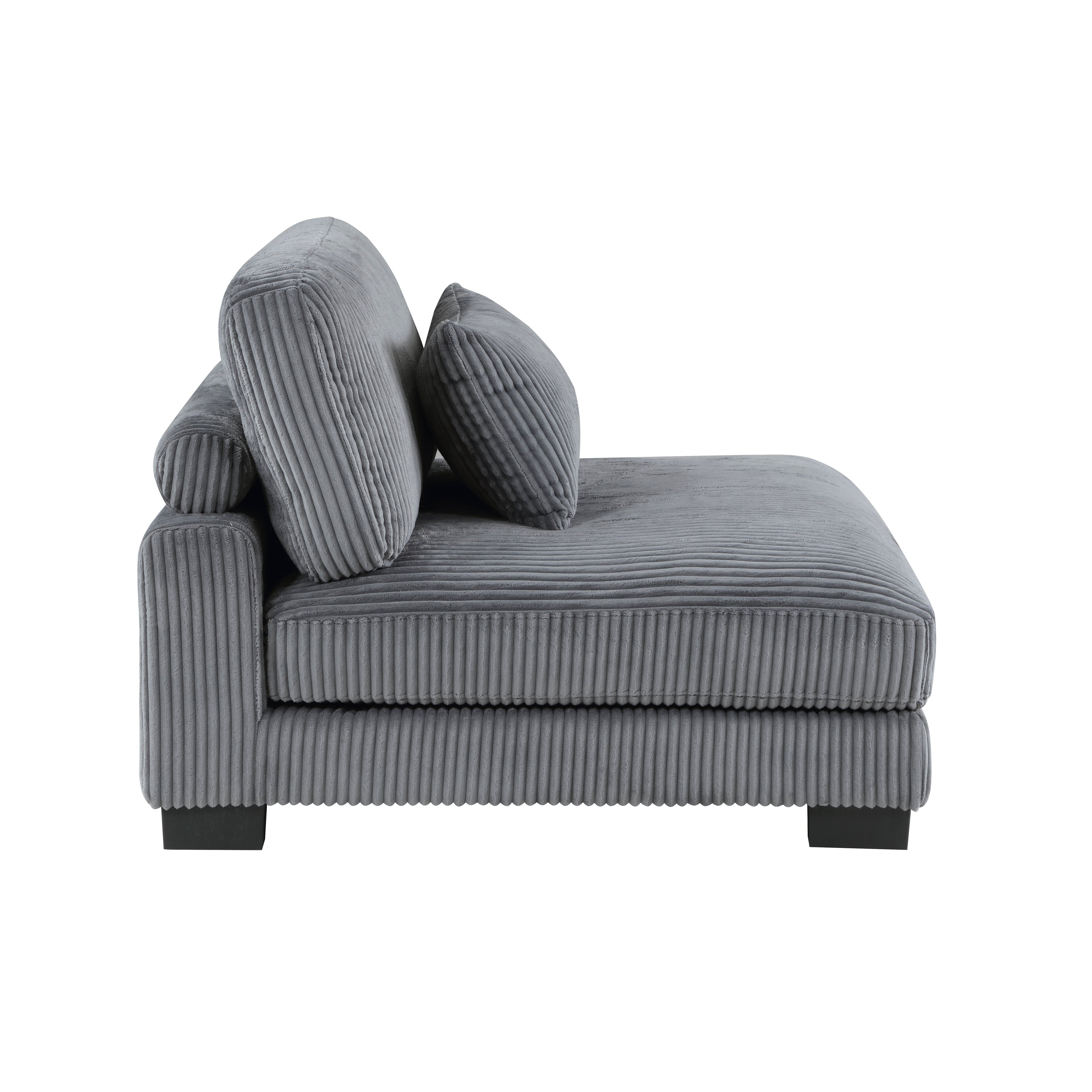 8555GY*5OT (5)5-Piece Modular Sectional with Ottoman - 8555GY*5OT - Bien Home Furniture & Electronics