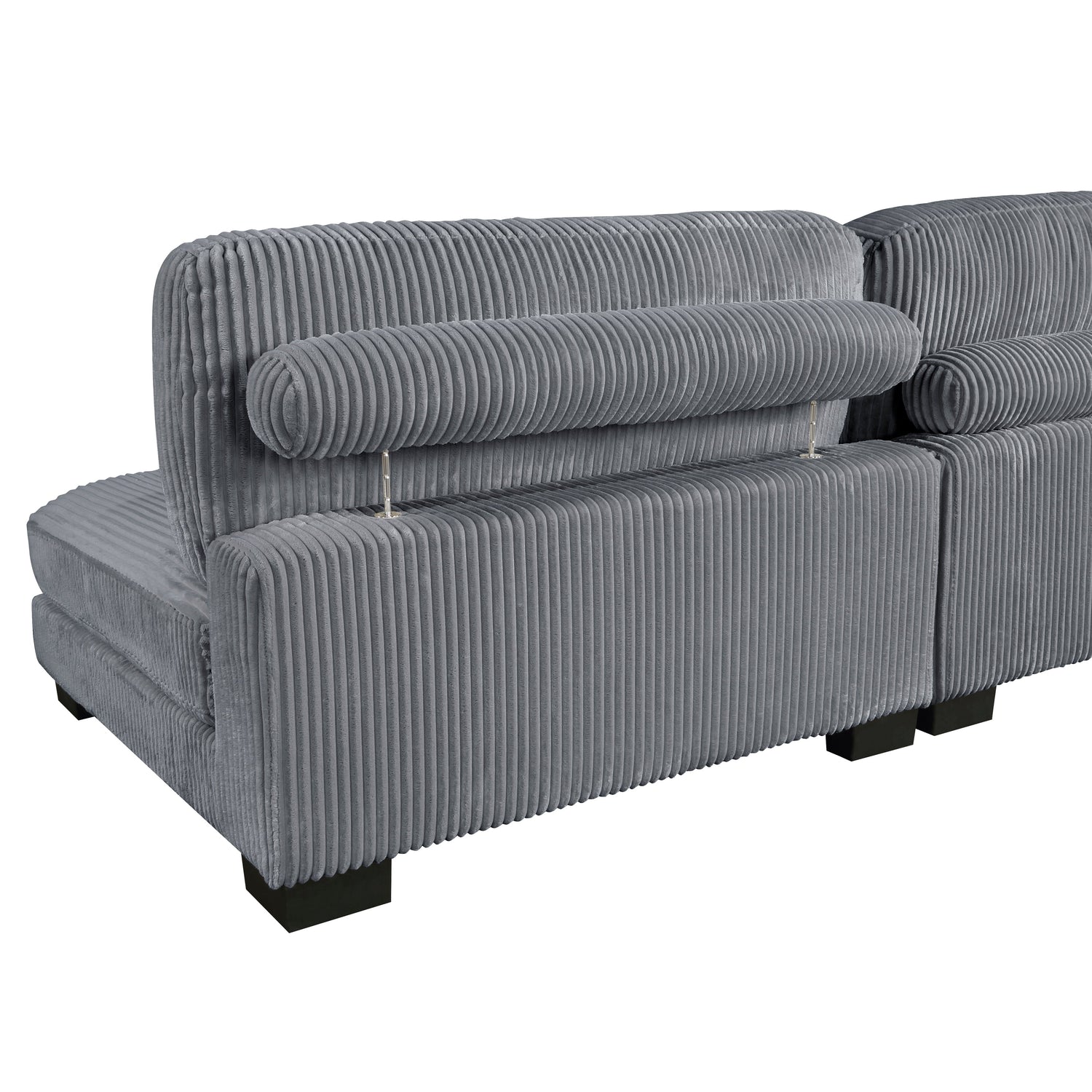8555GY*5SC (5)5-Piece Modular Sectional - 8555GY*5SC - Bien Home Furniture &amp; Electronics