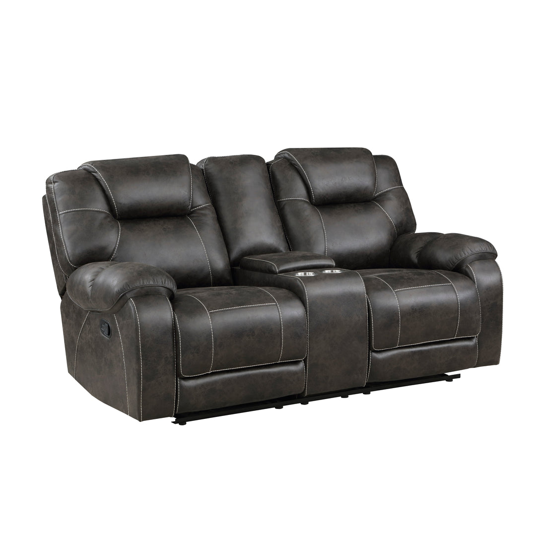 8560PM-2 Double Reclining Love Seat with Center Console - 8560PM-2 - Bien Home Furniture &amp; Electronics