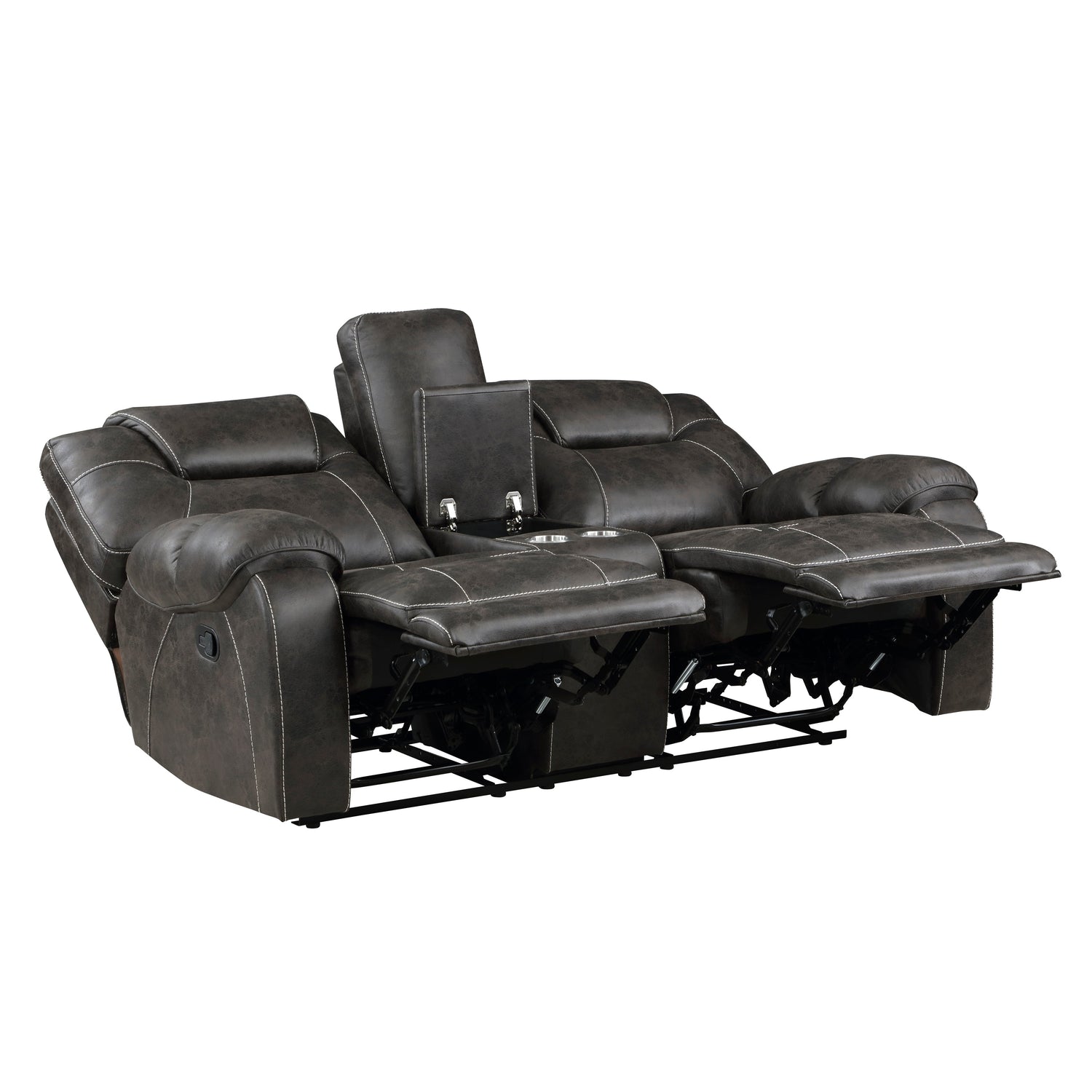 8560PM-2 Double Reclining Love Seat with Center Console - 8560PM-2 - Bien Home Furniture & Electronics