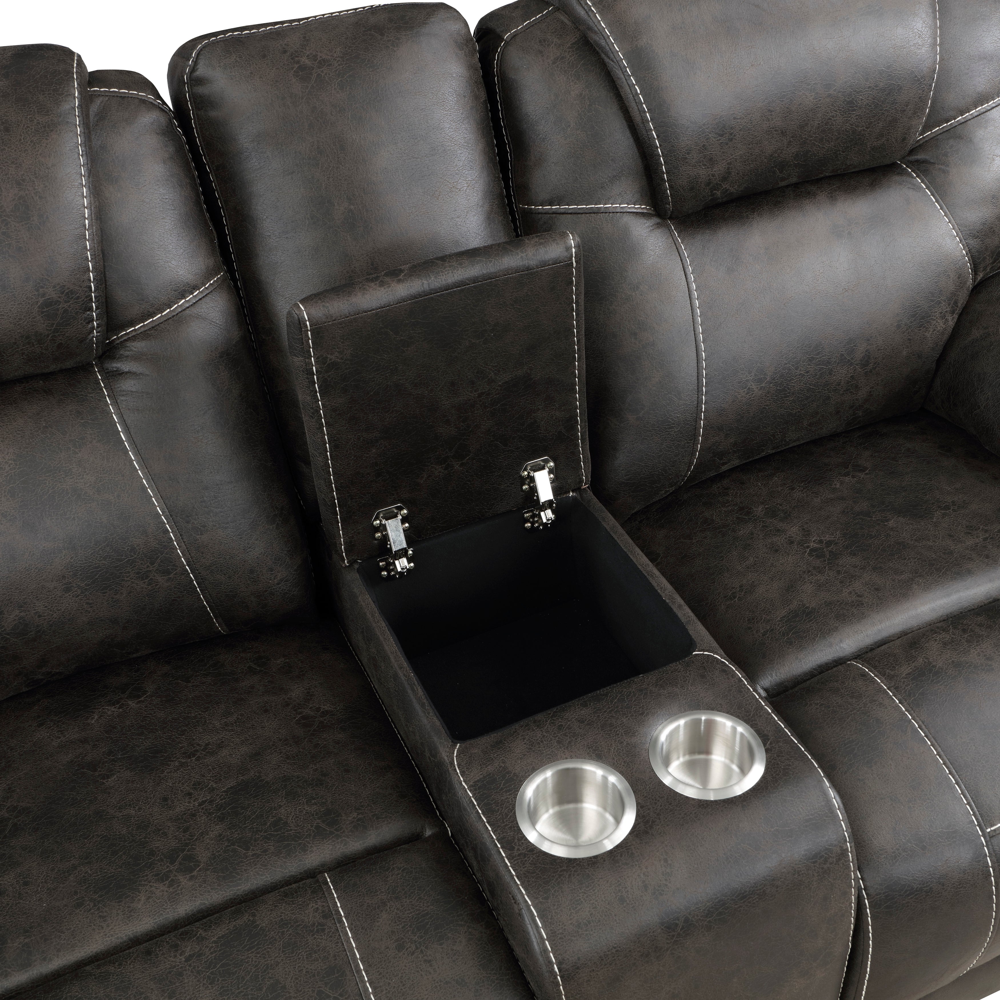8560PM-2 Double Reclining Love Seat with Center Console - 8560PM-2 - Bien Home Furniture & Electronics