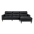 8566BLK*SC 2-Piece Sectional with Right Chaise - 8566BLK*SC - Bien Home Furniture & Electronics