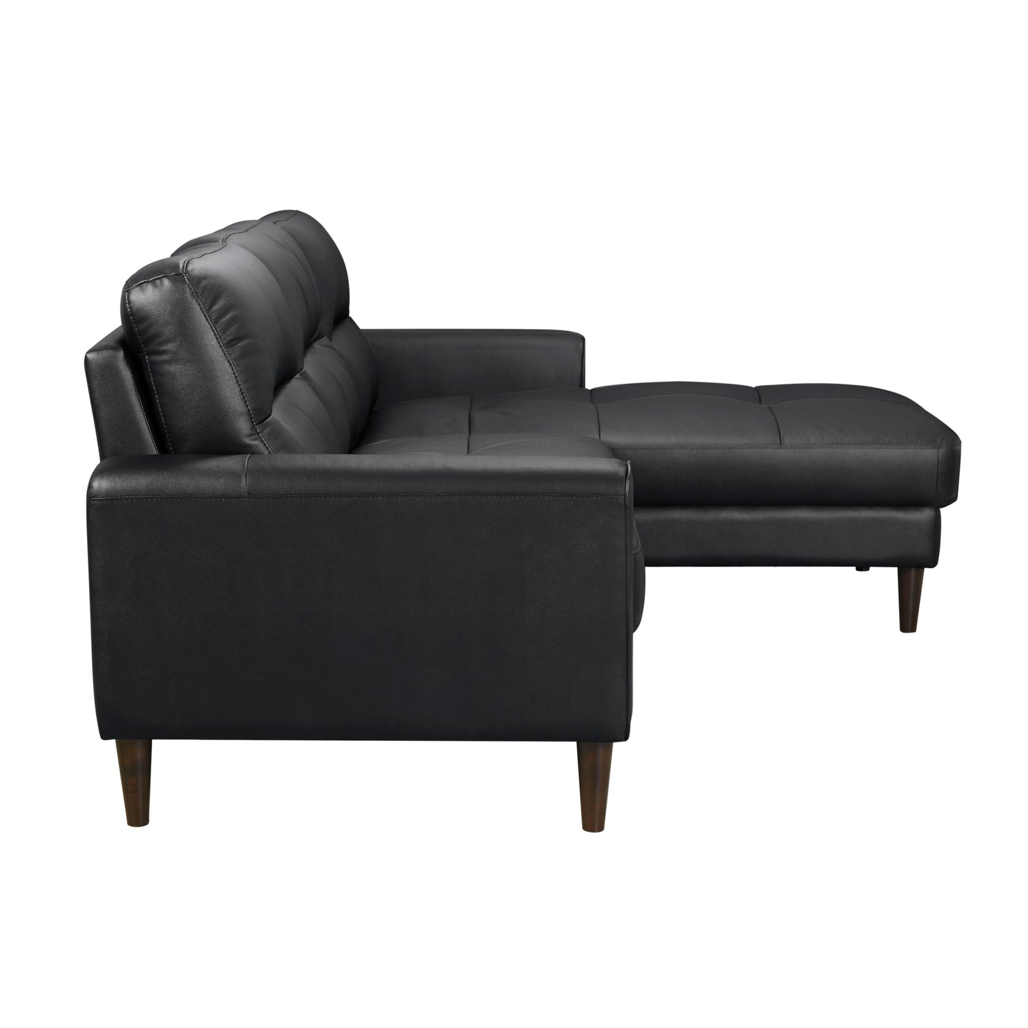 8566BLK*SC 2-Piece Sectional with Right Chaise - 8566BLK*SC - Bien Home Furniture & Electronics
