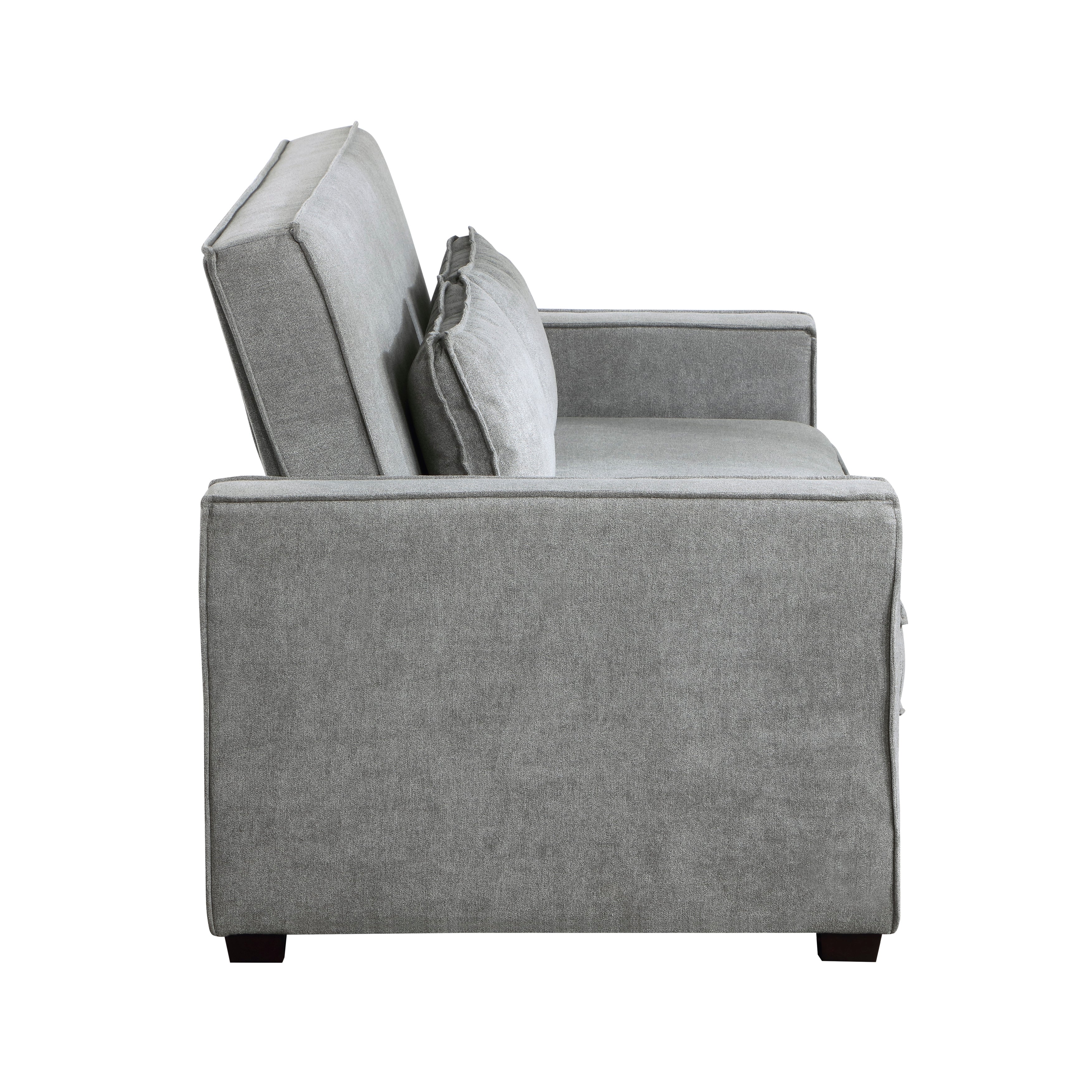 9238GY-3CL Convertible Studio Sofa with Pull-out Bed - 9238GY-3CL - Bien Home Furniture & Electronics