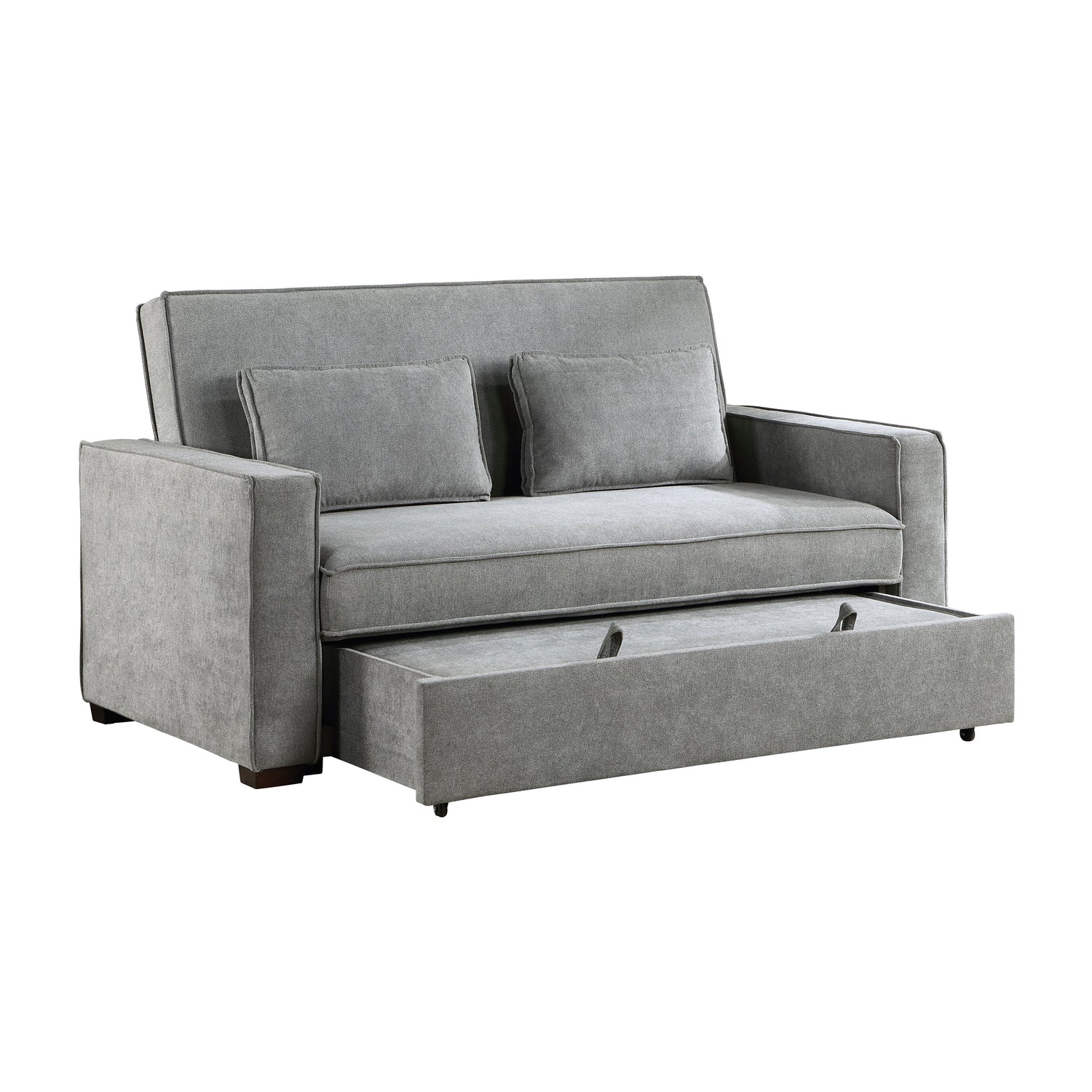 9238GY-3CL Convertible Studio Sofa with Pull-out Bed - 9238GY-3CL - Bien Home Furniture & Electronics