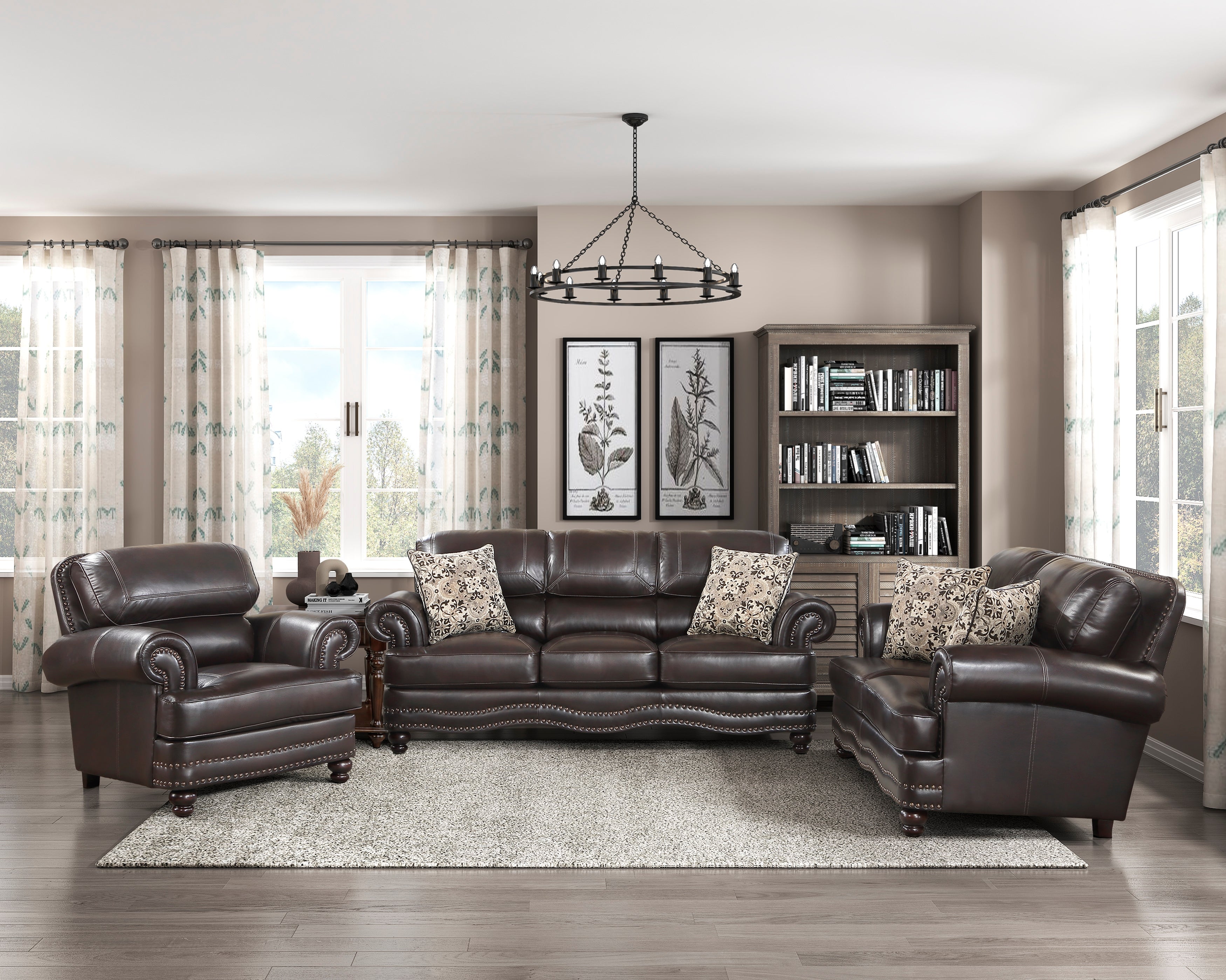 9268BRW-1 Chair - 9268BRW-1 - Bien Home Furniture & Electronics