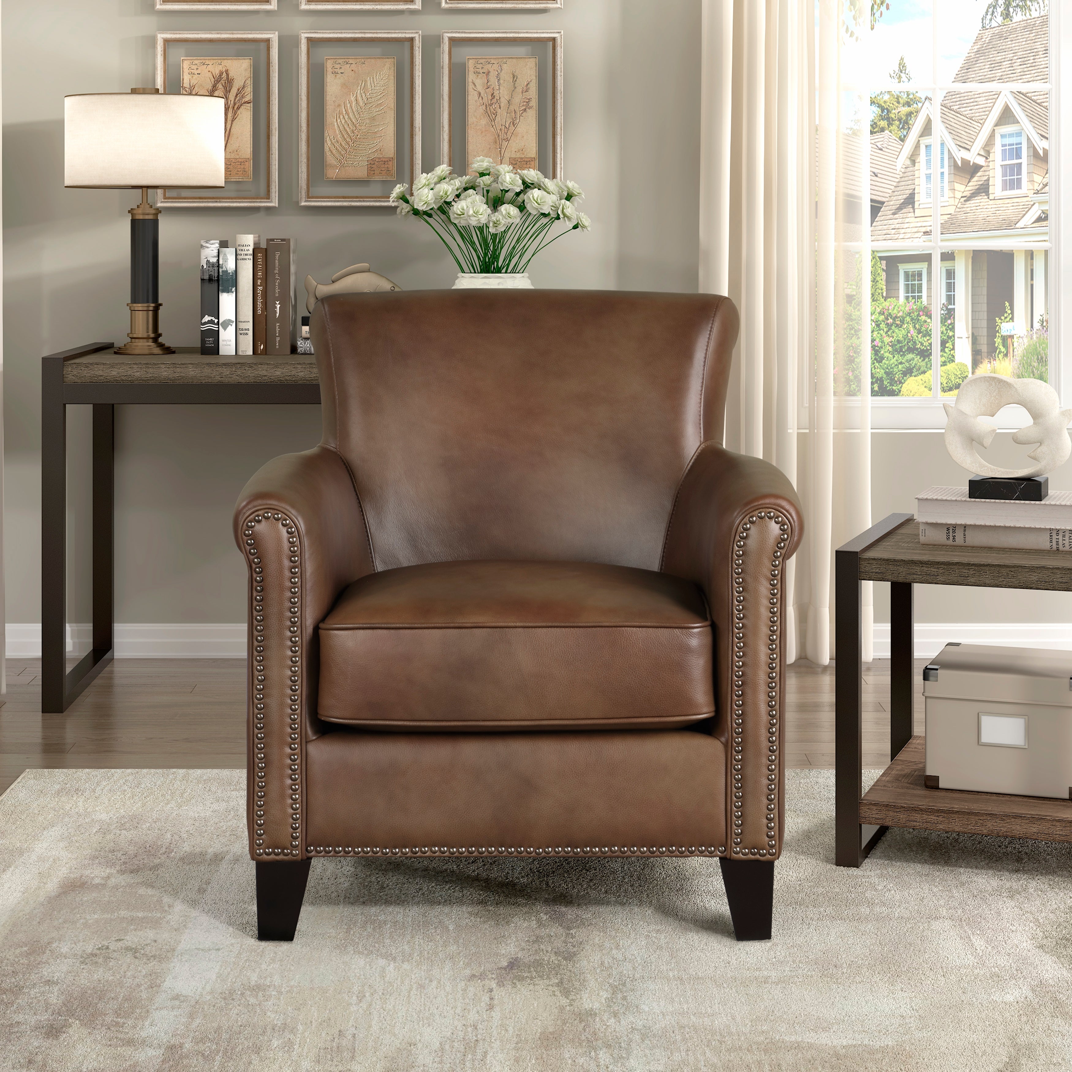 9278BRW-1 Accent Chair - 9278BRW-1 - Bien Home Furniture & Electronics