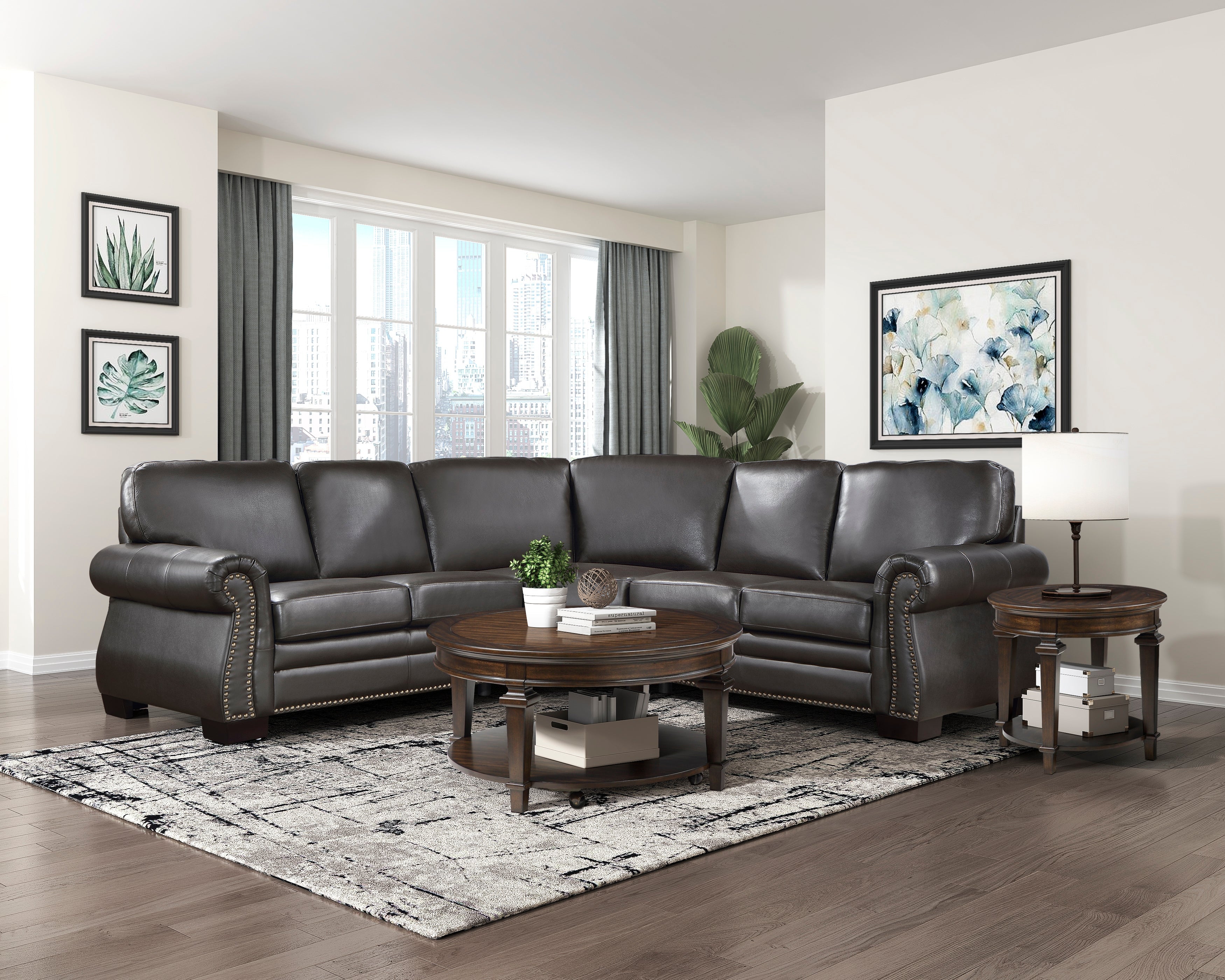 9289DB*SC (3)3-Piece Sectional - 9289DB*SC - Bien Home Furniture & Electronics