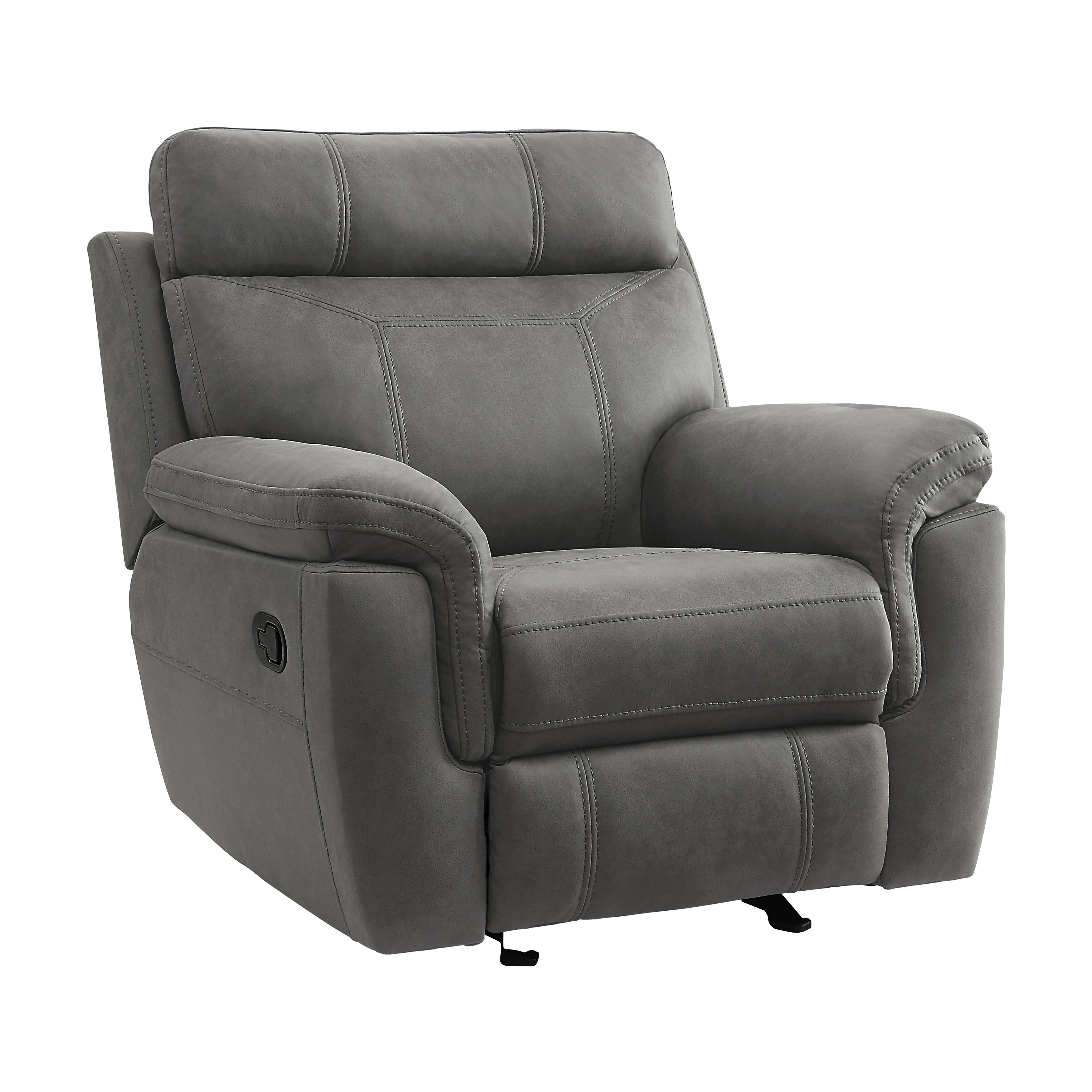 9301GRY-1 Glider Reclining Chair - 9301GRY-1 - Bien Home Furniture & Electronics