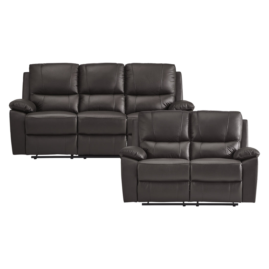 9368BRW*2 2pc Set: Sofa, Love - 9368BRW*2 - Bien Home Furniture & Electronics