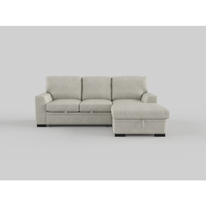 9468DG*2RC2L (2)2-Piece Sectional with Pull-out Bed and Right Chaise with Hidden Storage - 9468DG*2RC2L - Bien Home Furniture & Electronics