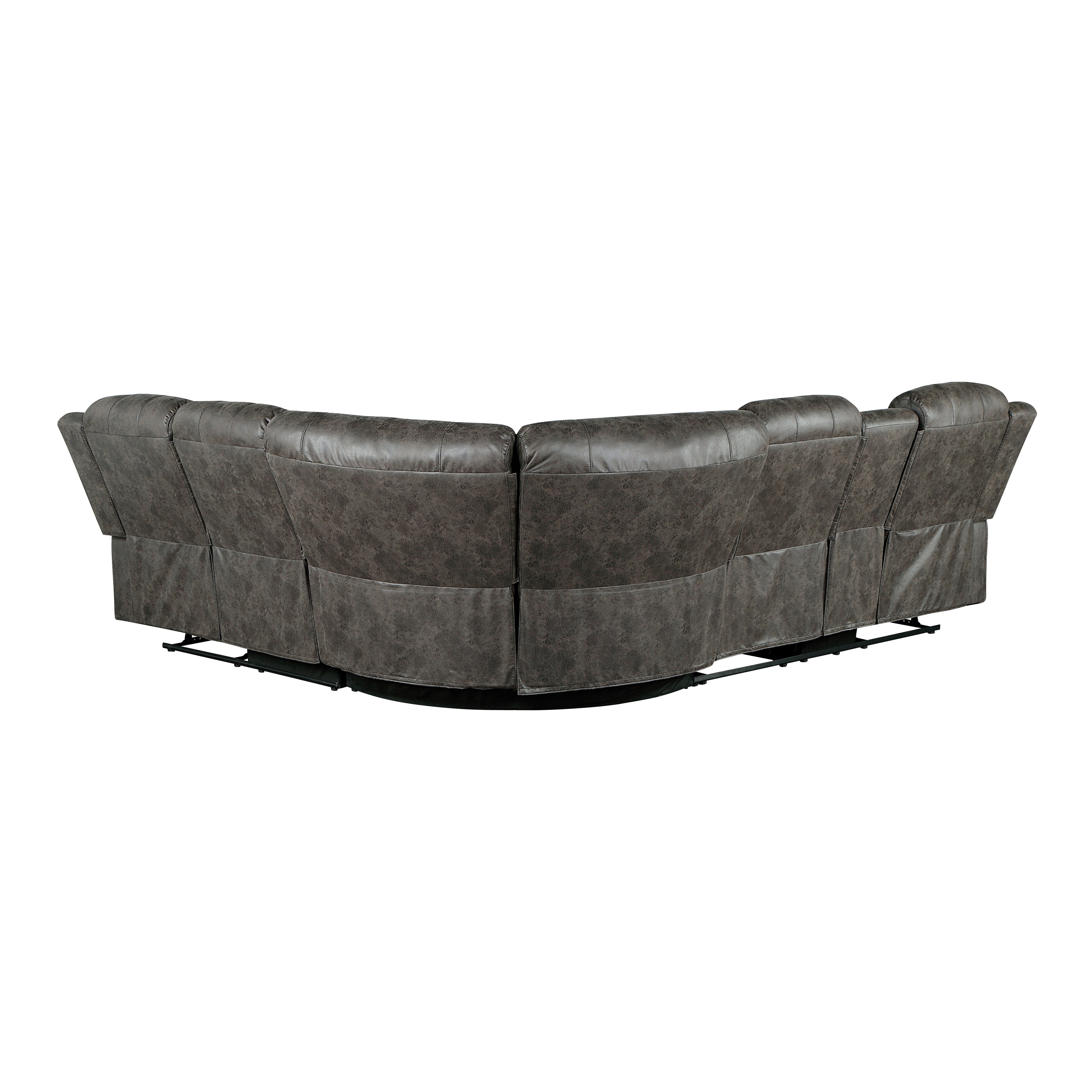 9479BRG*SC (3)3-Piece Reclining Sectional with Left Console - 9479BRG*SC - Bien Home Furniture & Electronics