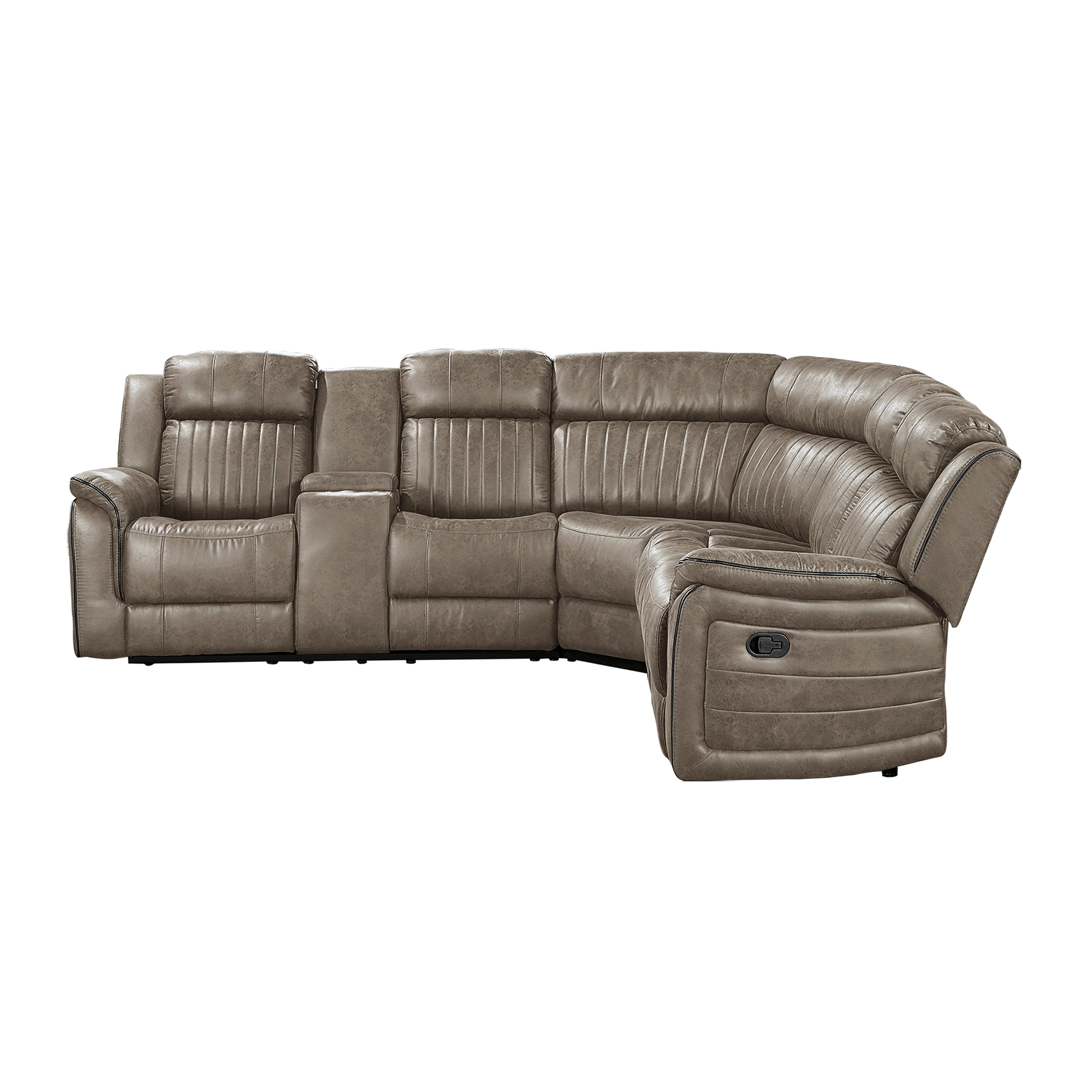 9479SDB*SC (3)3-Piece Reclining Sectional with Left Console - 9479SDB*SC - Bien Home Furniture & Electronics