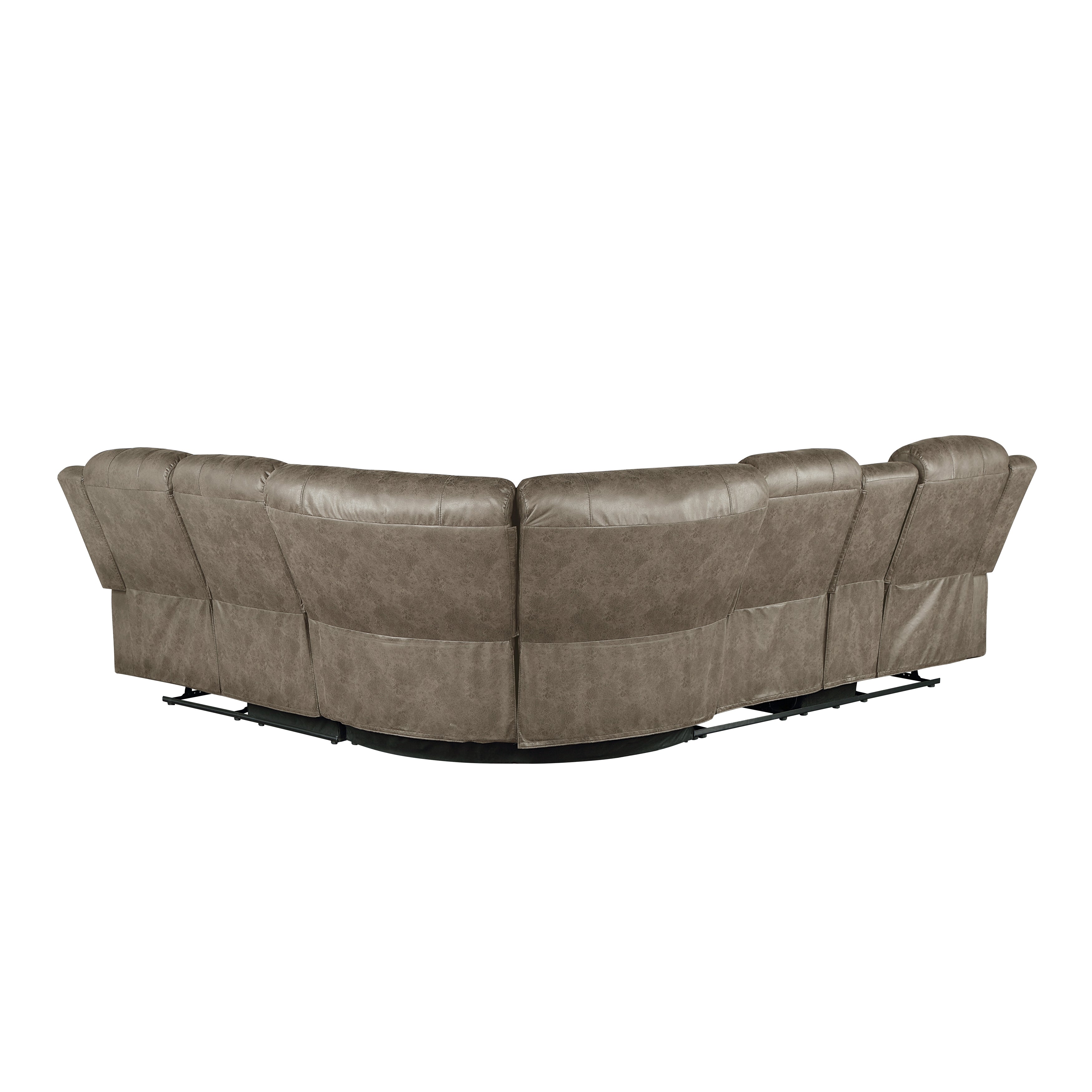 9479SDB*SC (3)3-Piece Reclining Sectional with Left Console - 9479SDB*SC - Bien Home Furniture & Electronics