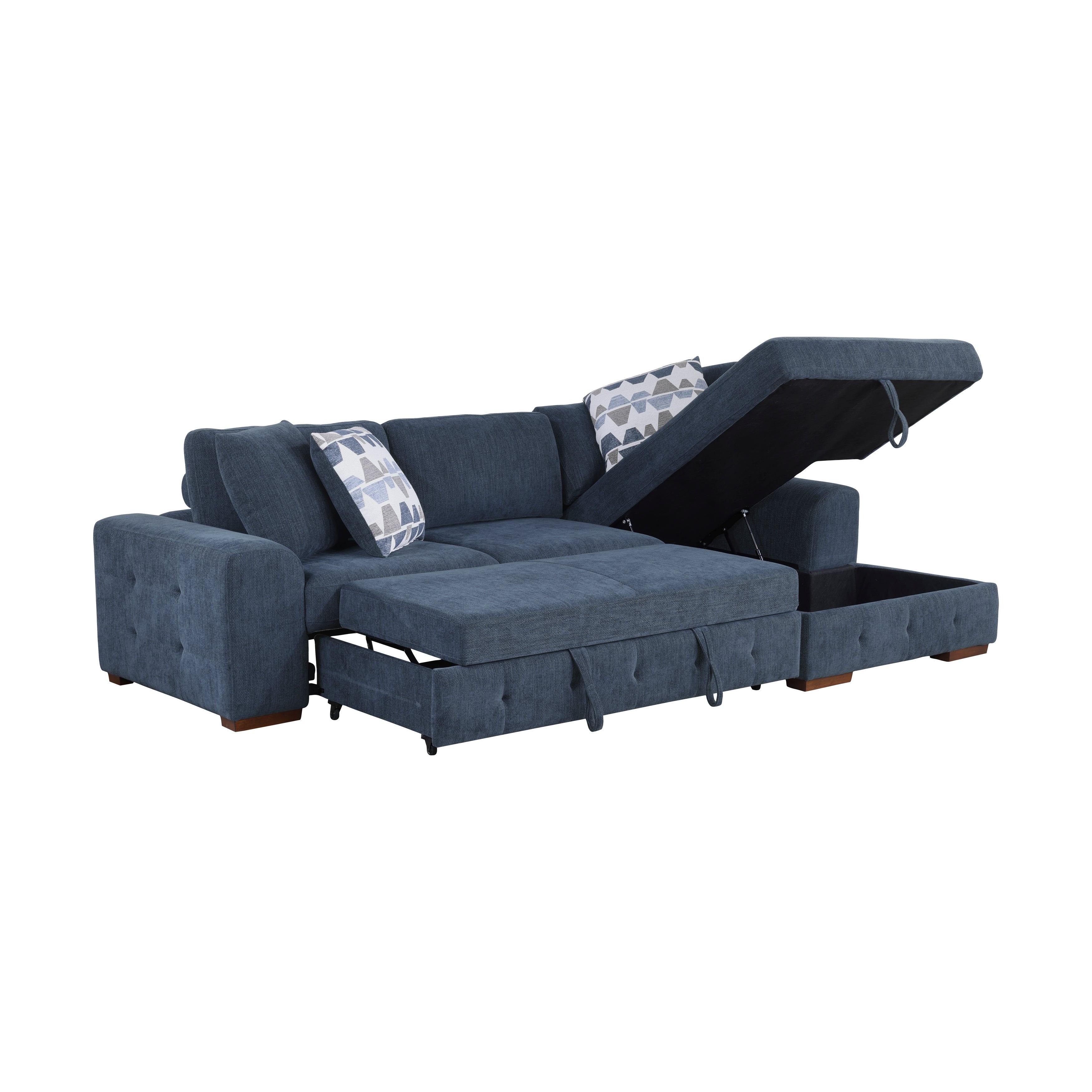 9624BU*22LRC (2)2-Piece Sectional with Right Chaise - 9624BU*22LRC - Bien Home Furniture & Electronics