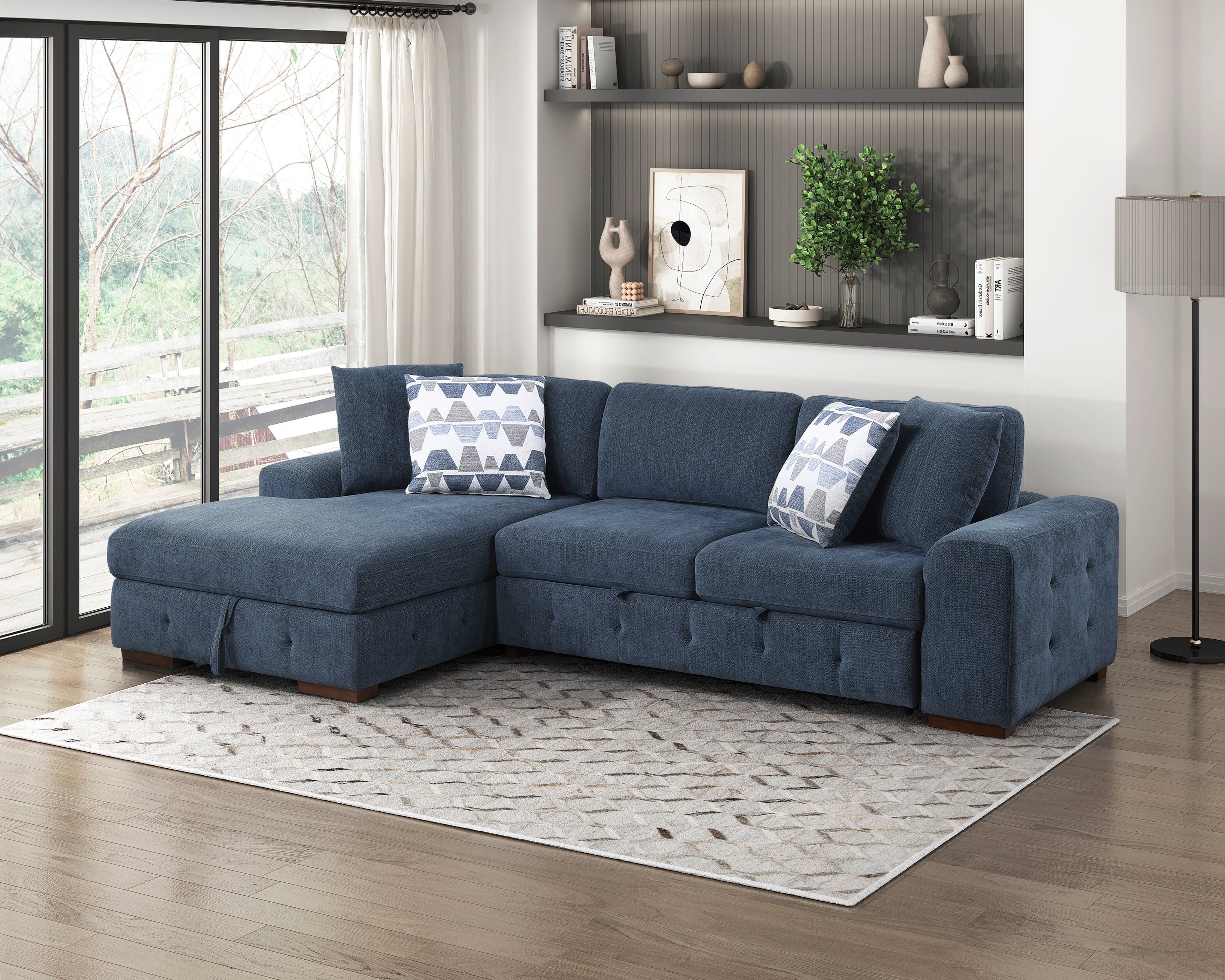 9624BU*2LC2R (2)2-Piece Sectional with Left Chaise - 9624BU*2LC2R - Bien Home Furniture & Electronics